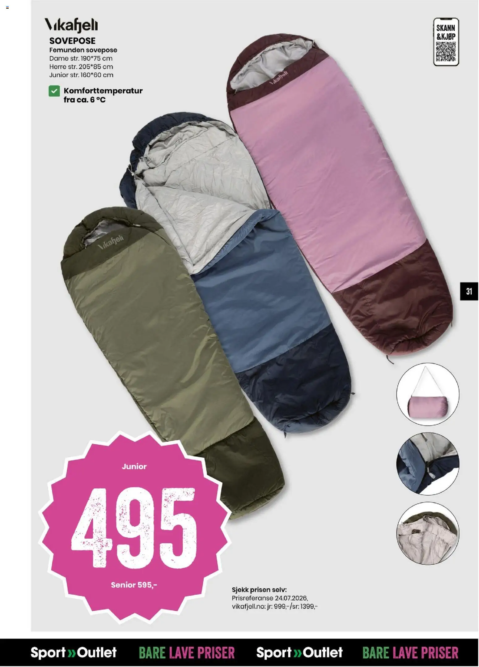 {H1} | Side: 31 | Produkter: Sovepose