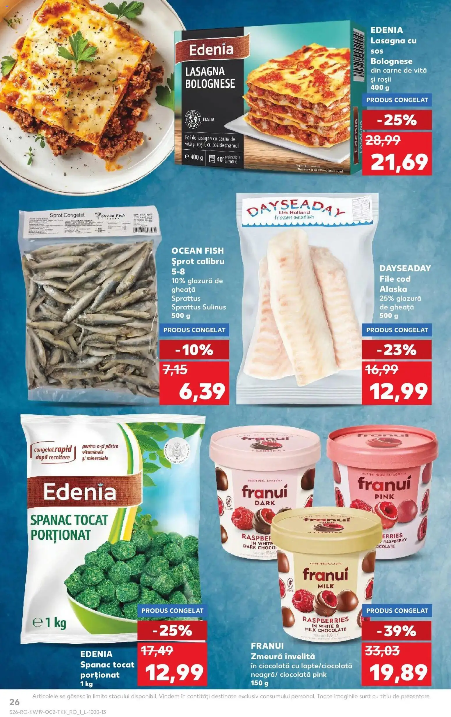 Noul catalog Kaufland – valabil de la 06.05.2026 | Pagină: 26 | Produse: Lasagna, Roșii, Carne De Vită, Sos