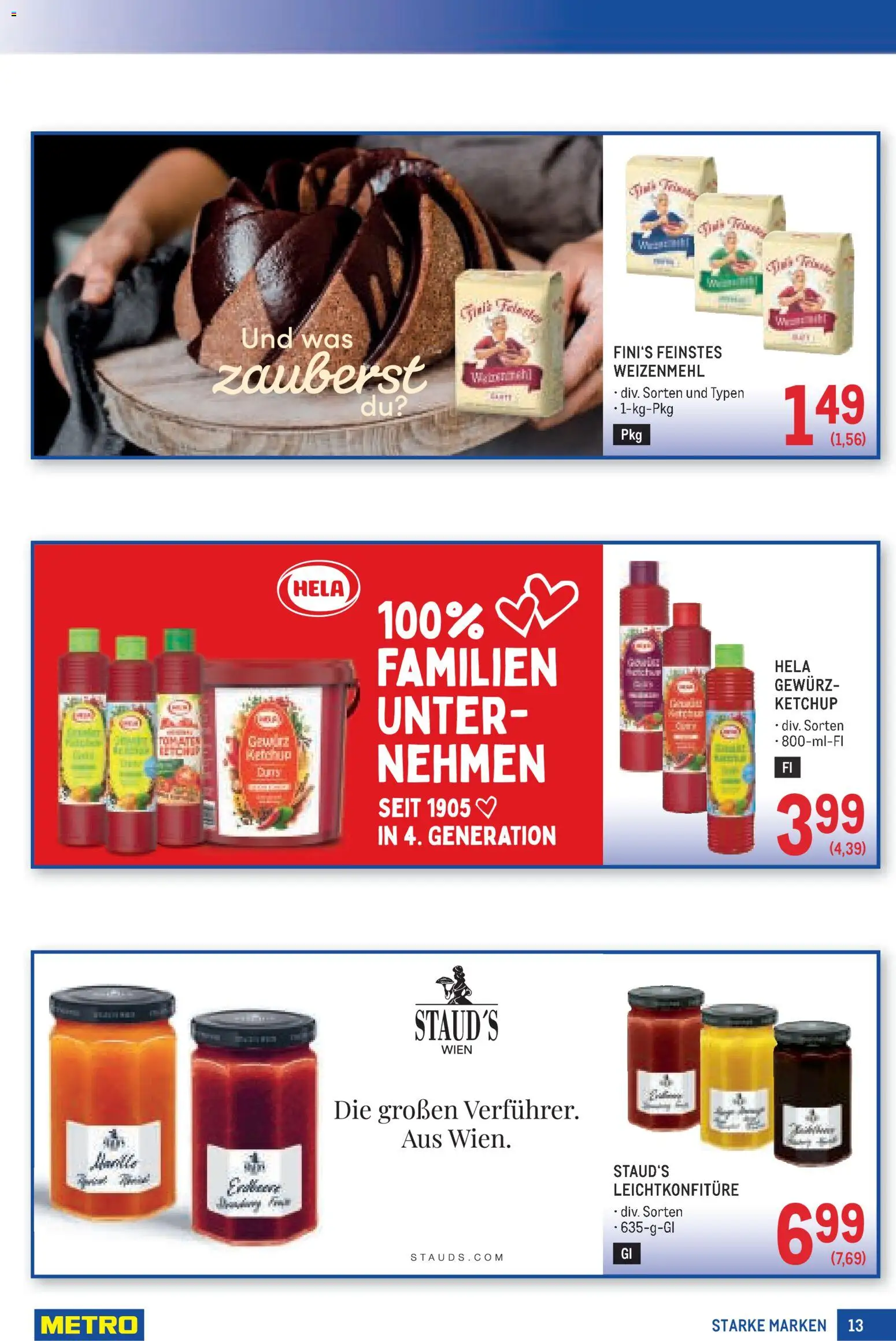 Metro angebote Starke Marken gültig ab 15.10.2026 | Seite: 13 | Produkte: Ketchup