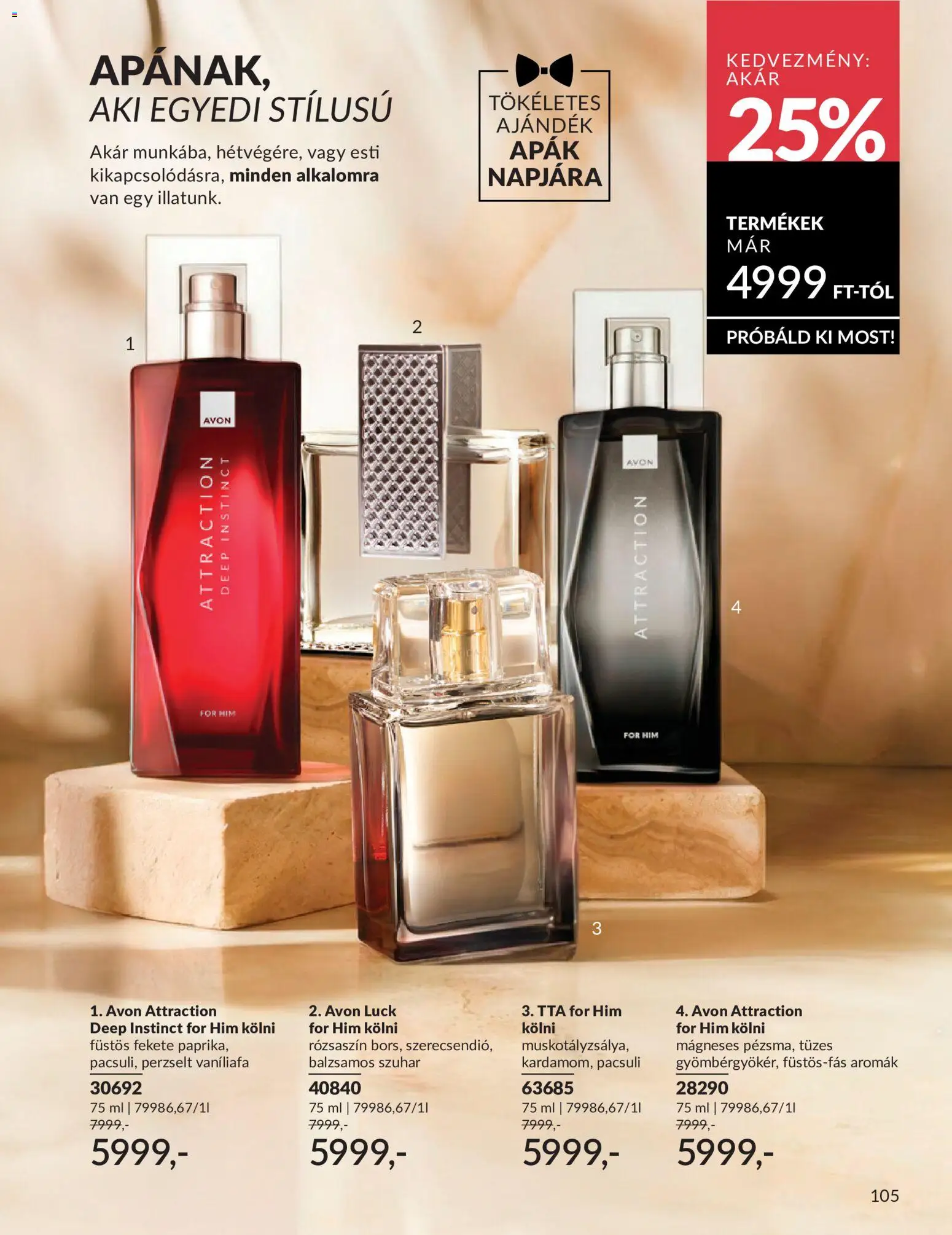 Avon akciós ujság - amely érvényes a következő dátumtól: 01.06.2026 | Oldal: 133 | Termékek: Kölni