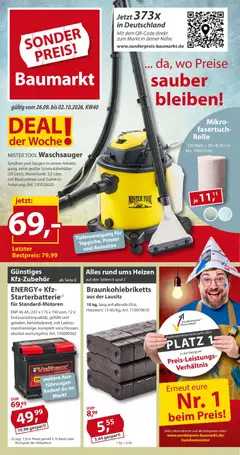 Sonderpreis Baumarkt Prospekt ab 26.09.2026 gültig