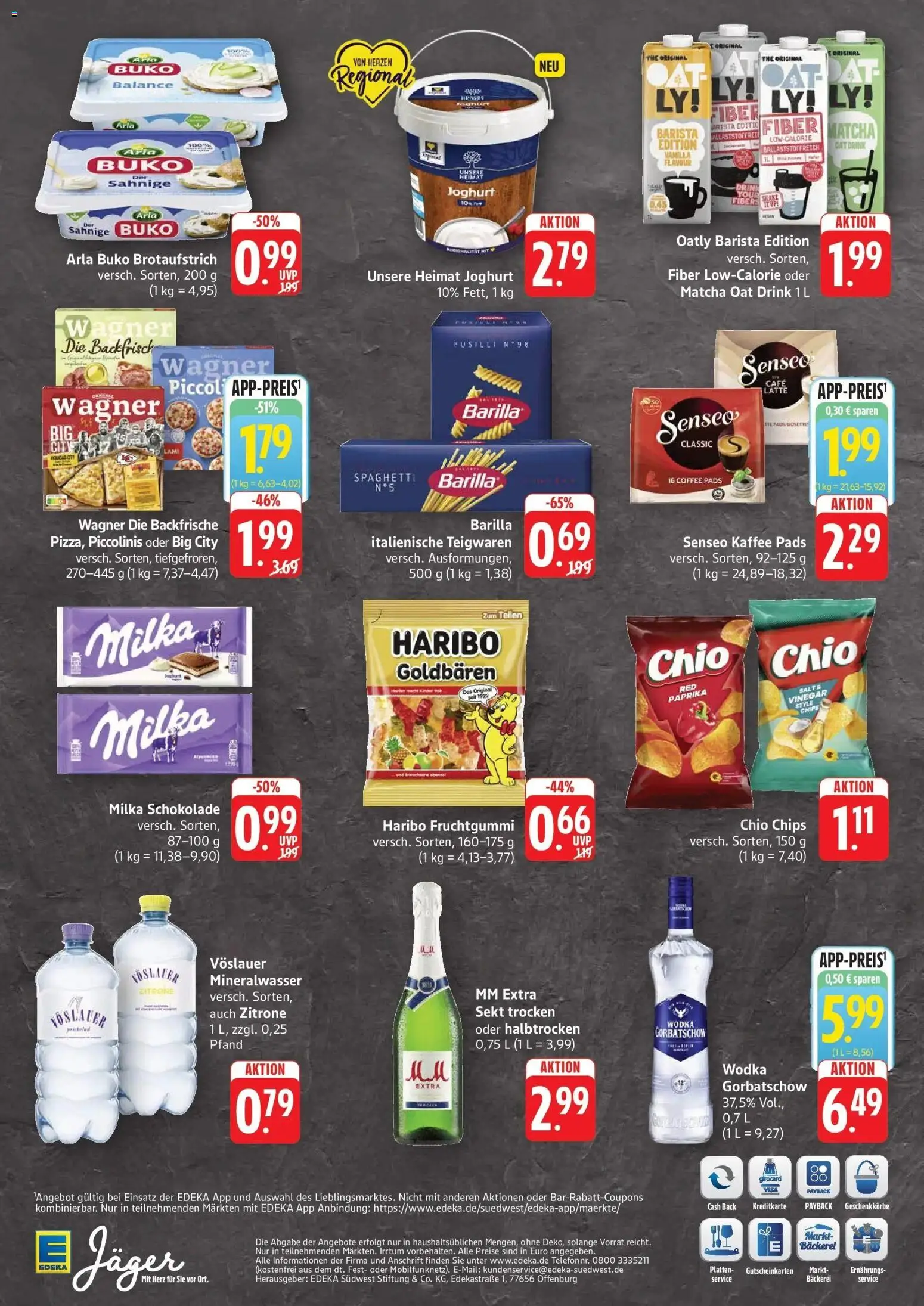 Edeka Prospekt Stuttgart-Degerloch (ab 19.10.2026) » Angebote Online | Seite: 2 | Produkte: Senseo, Bäckerei, Arla buko, Wodka