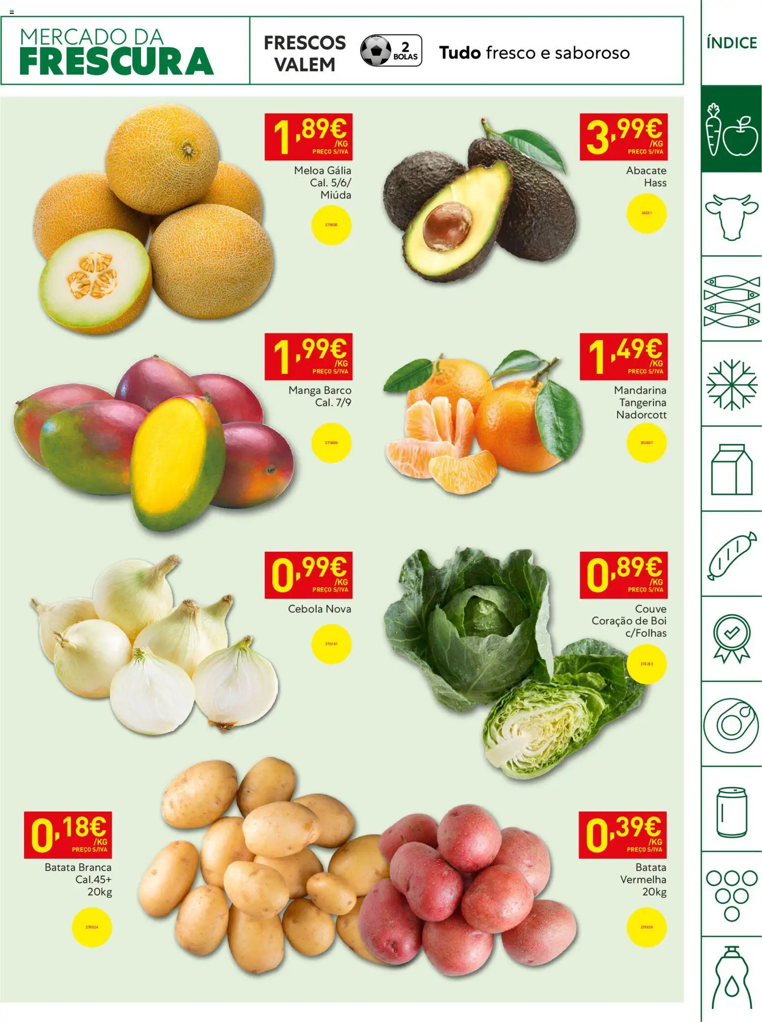 Recheio Horeca │ válido de 05.05.2026 | Página: 5 | Produtos: Batata, Cebola, Abacate, Couve