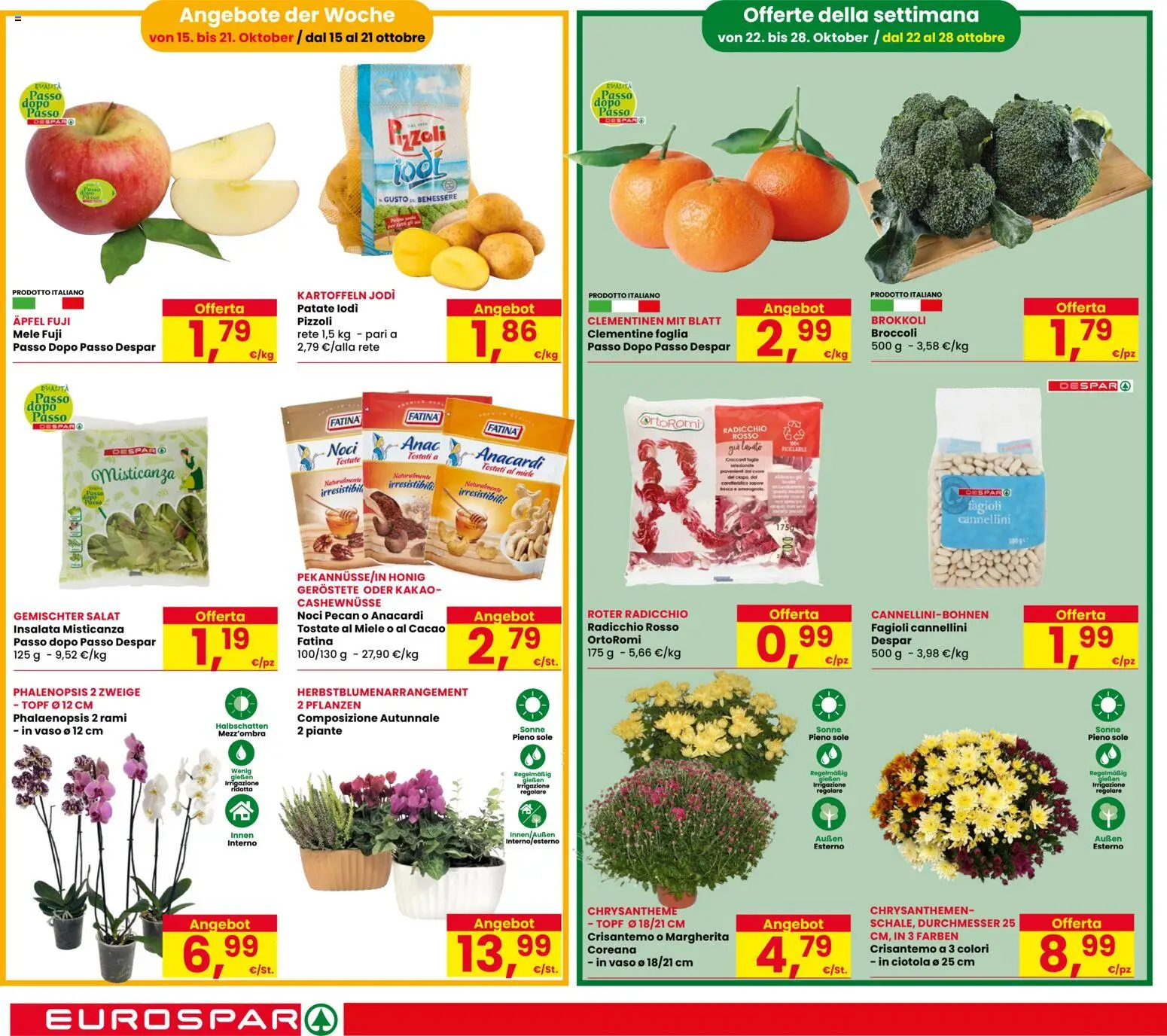 Volantino Eurospar del 15/10/2026 | Pagina: 6 | Prodotti: Noci pecan, Fagioli, Anacardi, Vaso