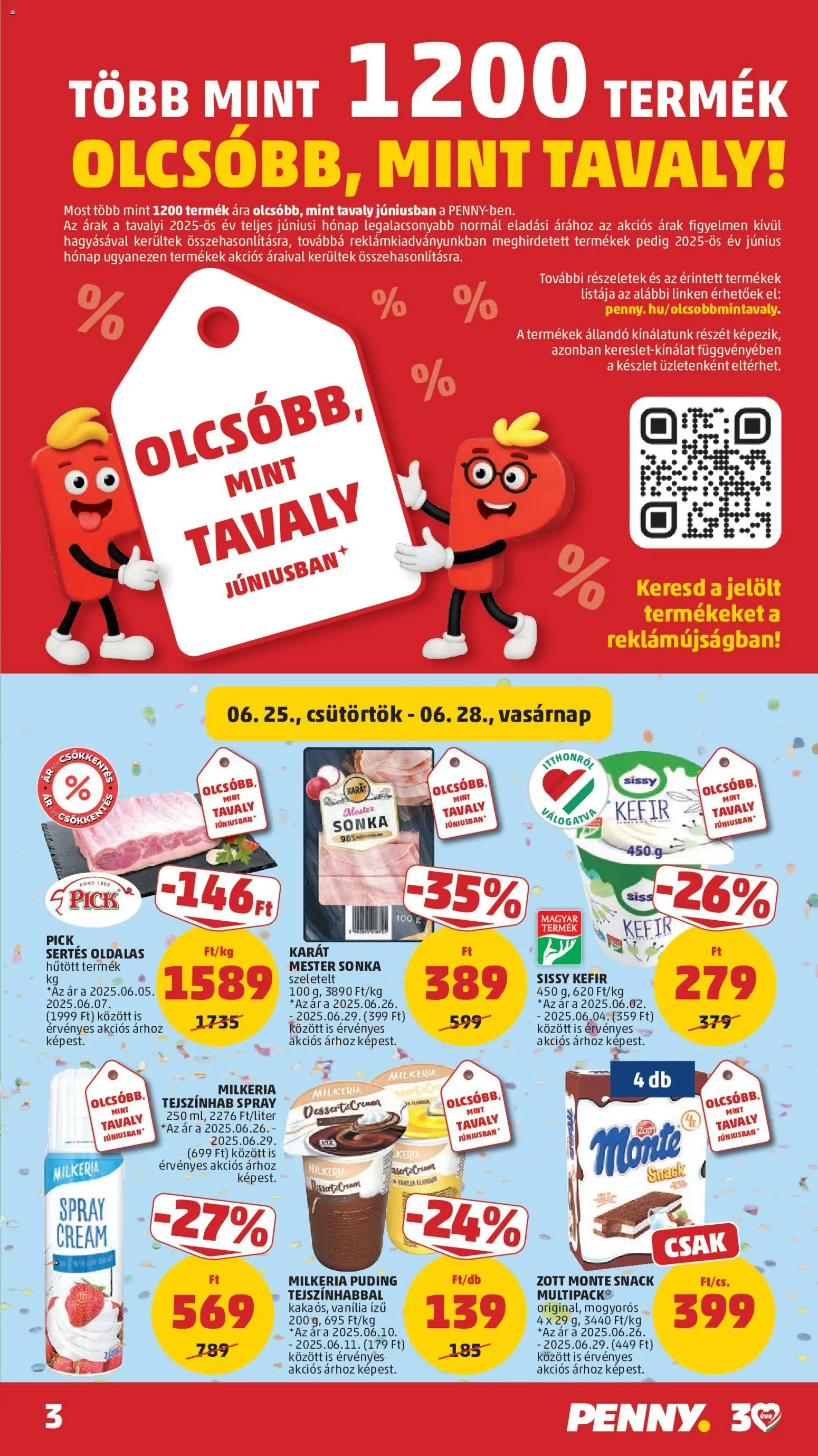 PENNY akciós ujság - amely érvényes a következő dátumtól: 25.06.2026 | Oldal: 3