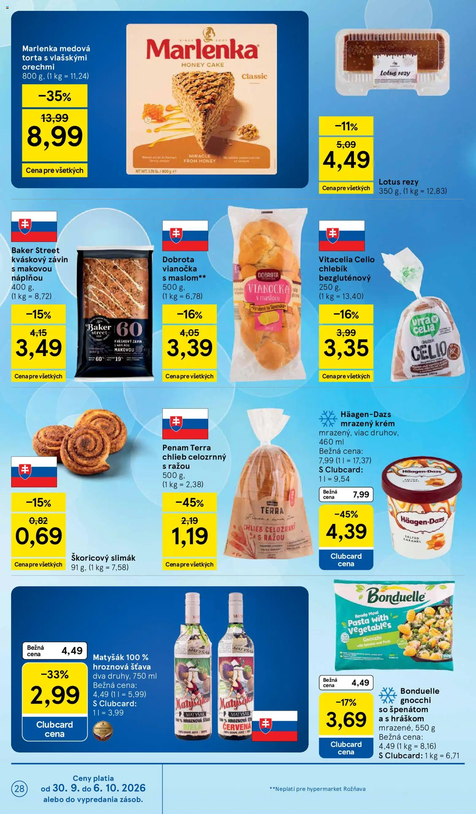Nové Tesco akcie – leták je platný od 30.09.2026 | Strana: 28