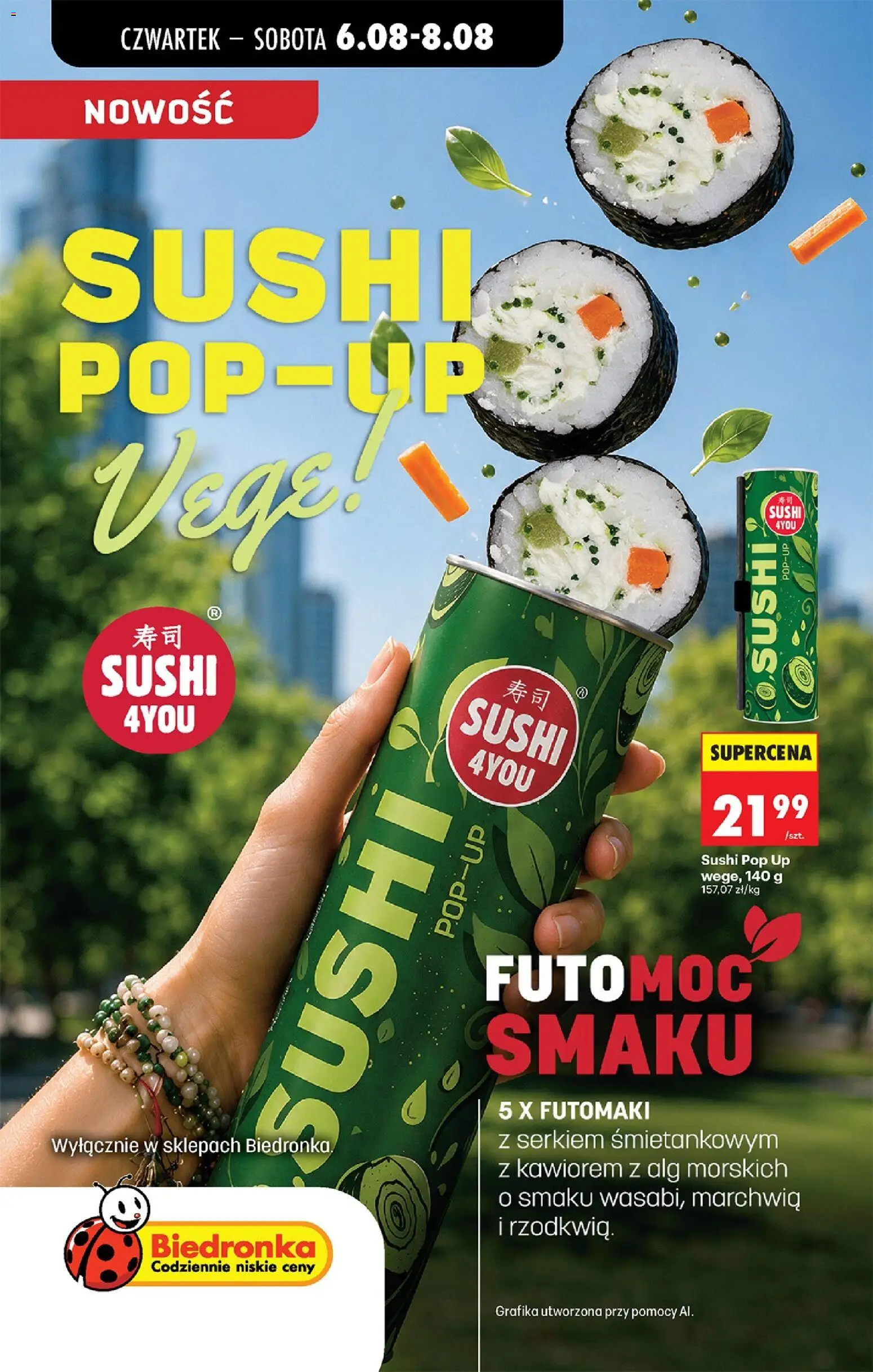 Biedronka gazetka od czwartku od 06.08.2026 | Strona: 37 | Produkty: Sushi