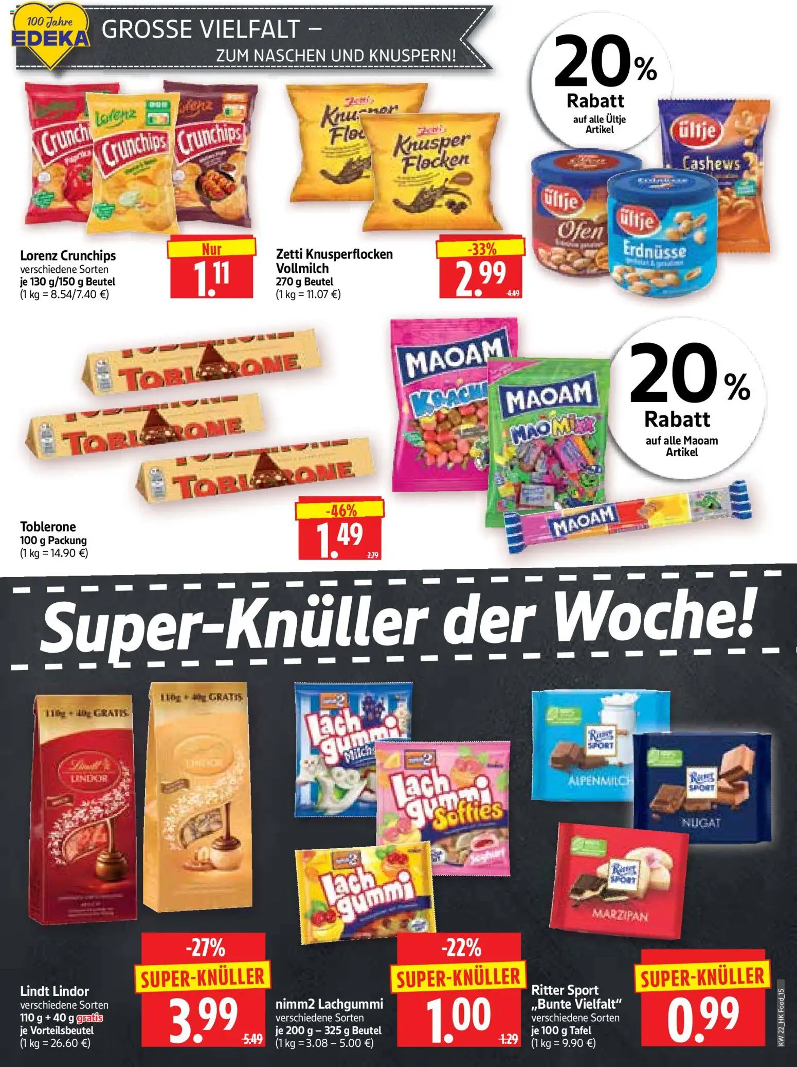 HERKULES Prospekt – gültig ab 26.05.2026 | Seite: 15 | Produkte: Ofen, Ritter sport, Lorenz crunchips, Lindt
