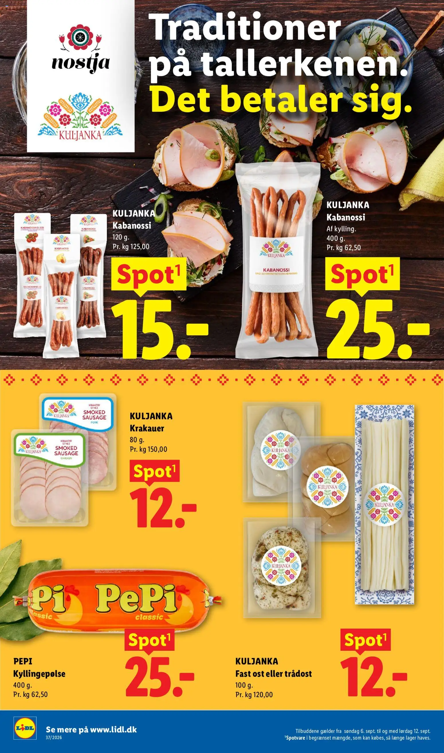 Lidl tilbudsavis – gyldig fra 06/09/2026 | Side: 13 | Produkter: Ost, Søm