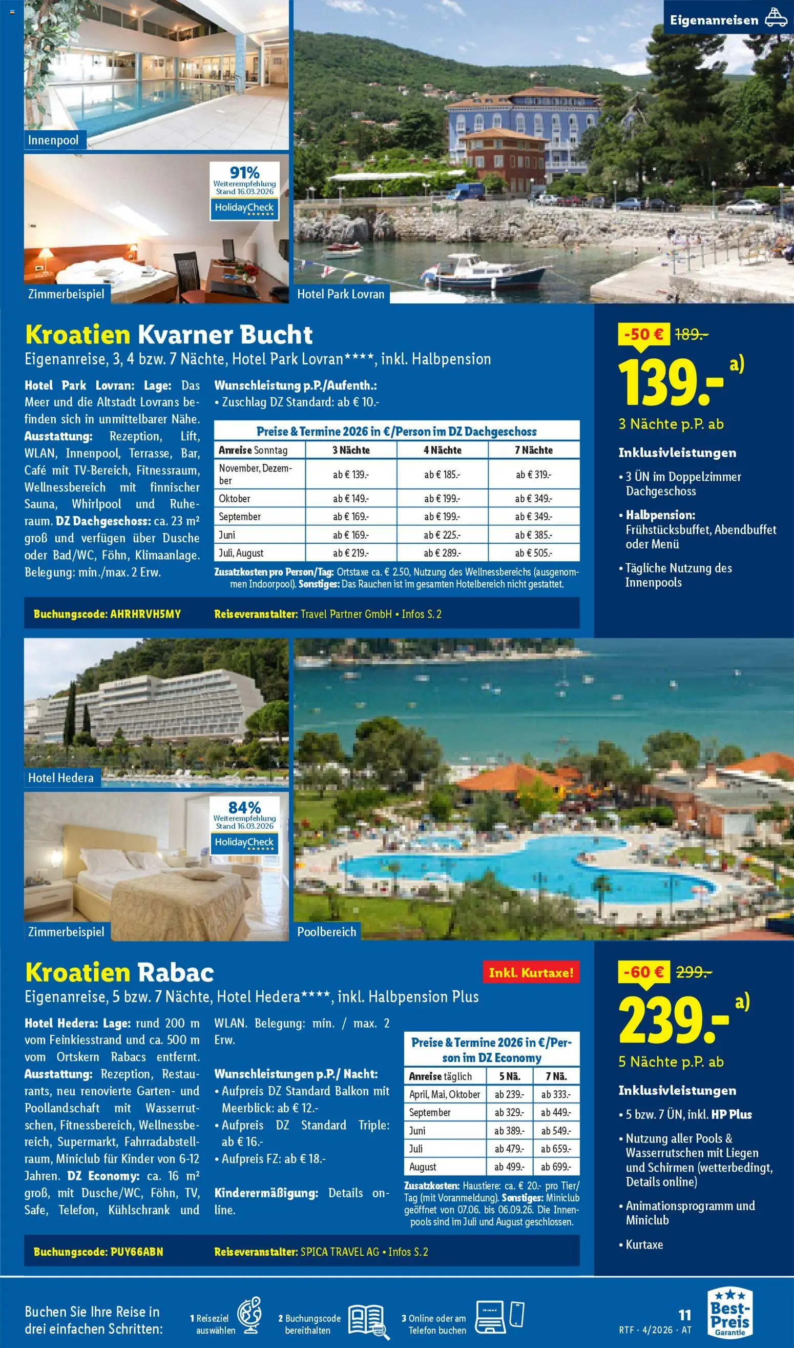 Lidl April/Mai Reise - Highlights gültig ab 11.04.2026 | Seite: 11 | Produkte: Kühlschrank, Dusche