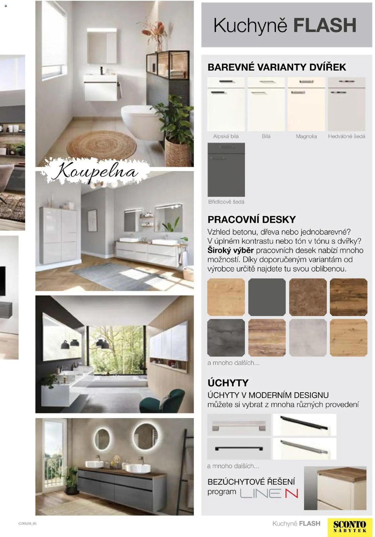 Sconto nábytek katalog - Kuchyně na míru od 06.01.2026 | Strana: 95 | Produkty: Nábytek, Desky, Koupelna, Kuchyně