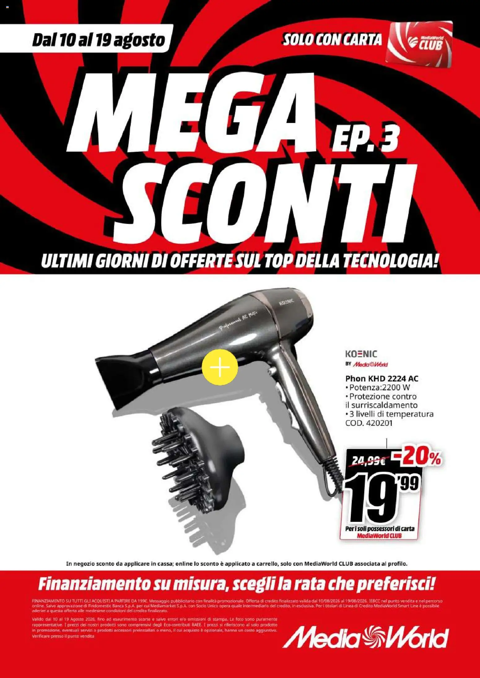 Volantino Media World del 10/08/2026 | Pagina: 64
