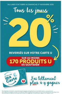 Super U - Prévisualisation de Super U - Ma sélection Carte U Octobre valide à partir de 05/10/2026