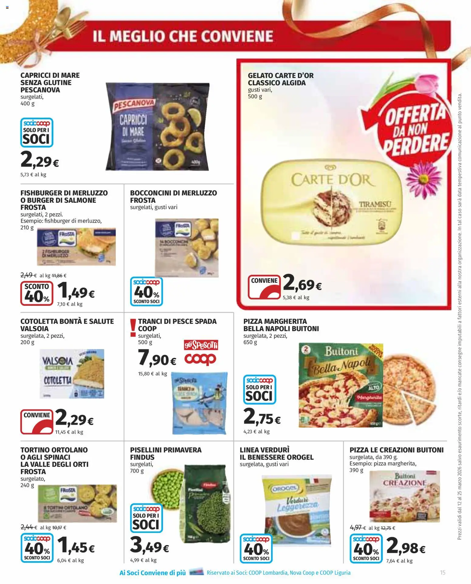Volantino COOP del 12.03.2026 | Pagina: 15 | Prodotti: Salmone, Pesce, Data, Pesce spada