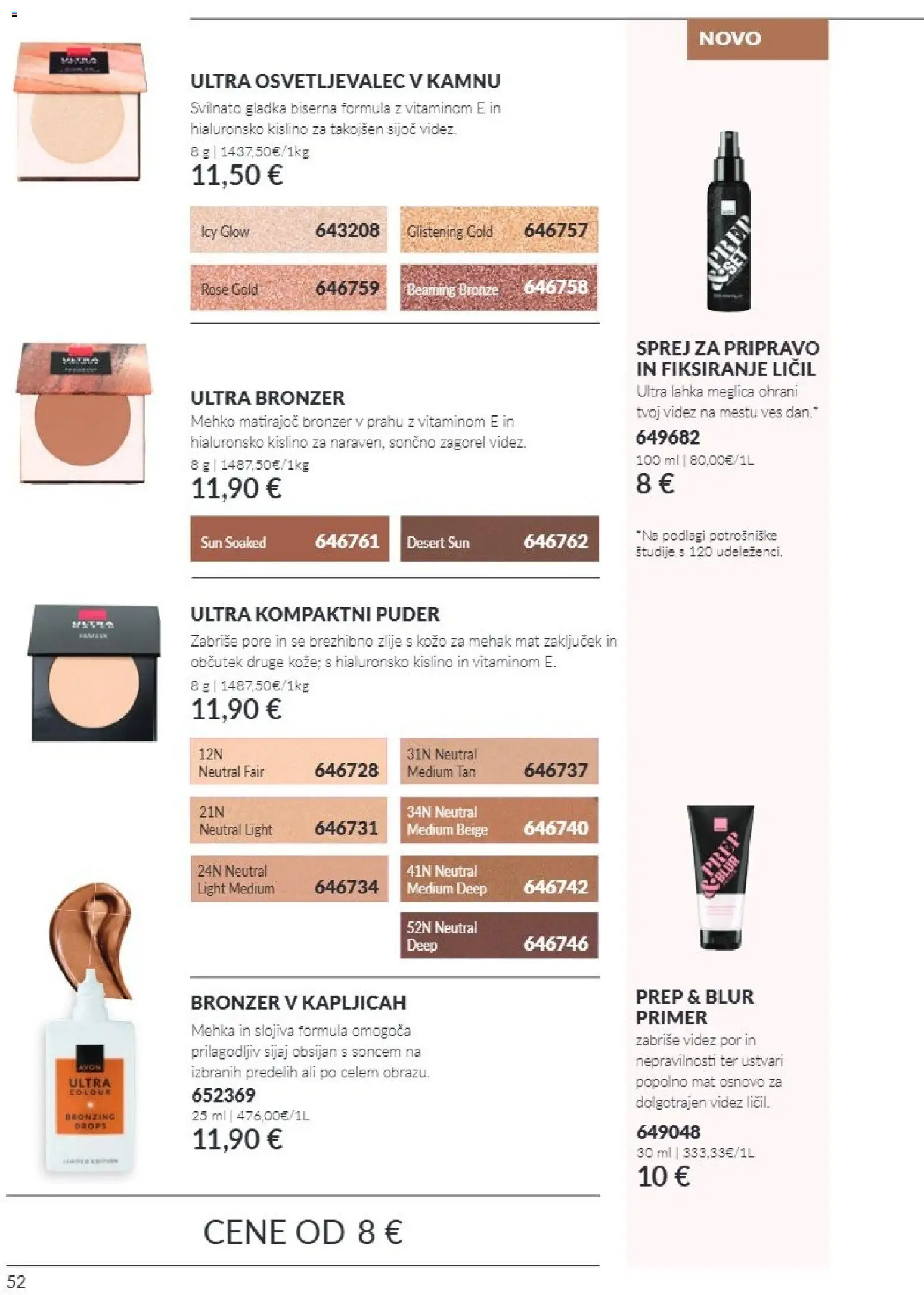 Novi Avon katalog ponudbe – veljaven od 01.10.2026 | Stran: 52 | Izdelki: Puder, Bronzer, Por
