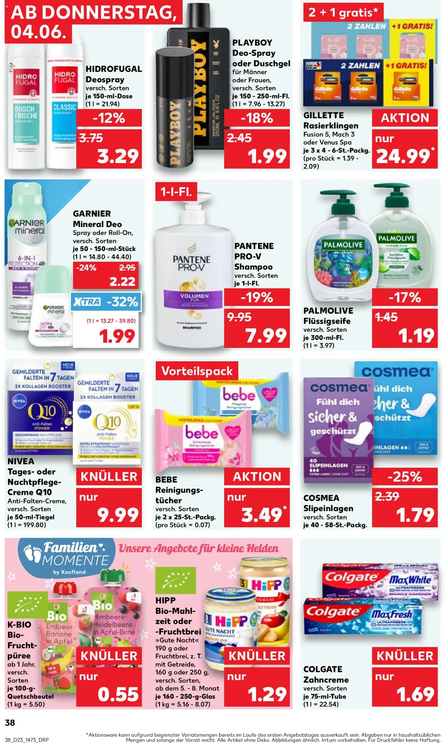Kaufland Prospekt Rostock – gültig ab 04.06.2026 | Seite: 38 | Produkte: Creme, Duschgel, Deodorant, Deospray