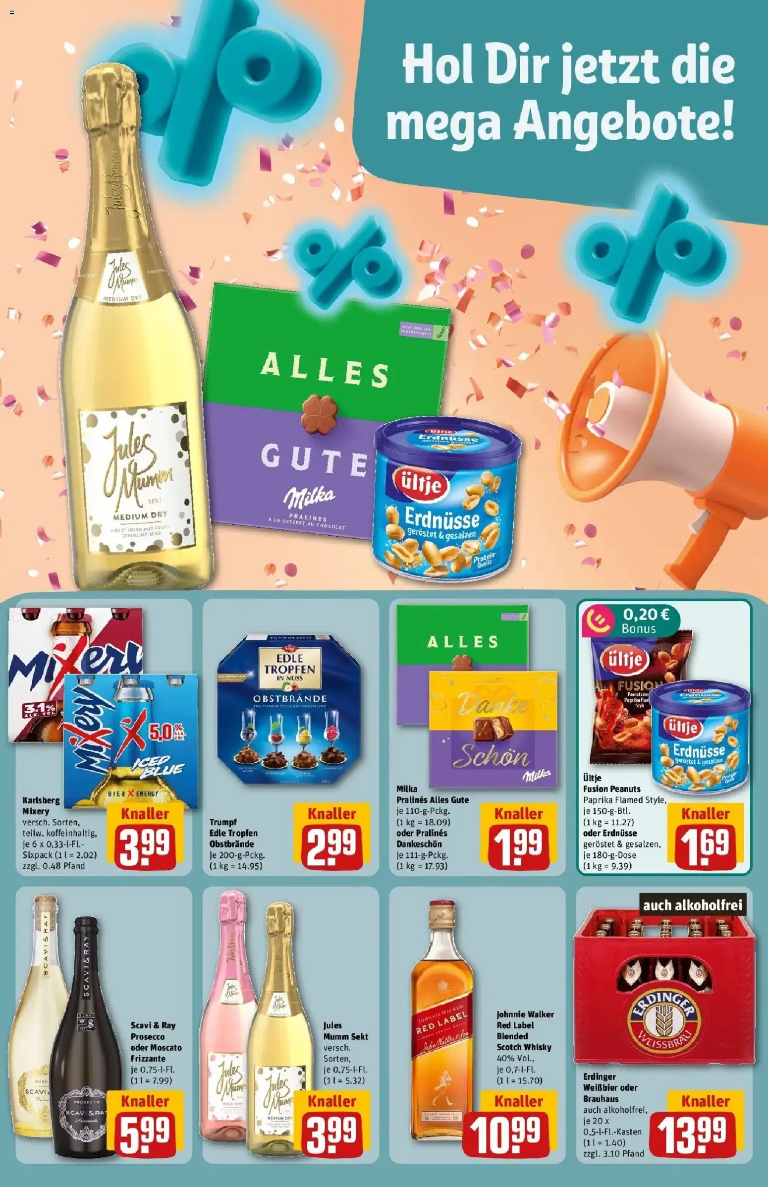 REWE Prospekt ab 21.09.2026 zum Blättern » Angebote | Seite: 9 | Produkte: Mumm sekt, Erdnüsse, Weißbier, Sekt