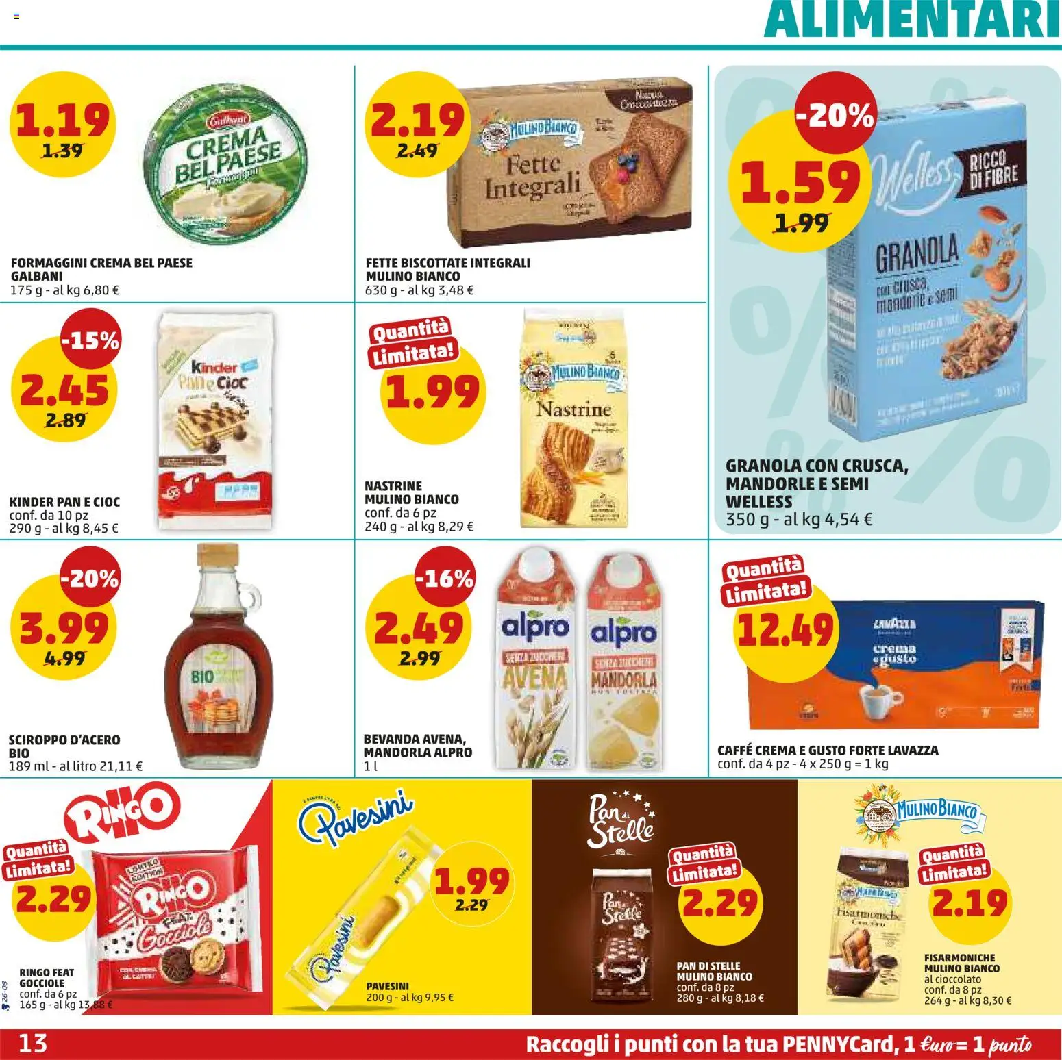 Volantino PENNY del 24/09/2026 | Pagina: 13 | Prodotti: Caffè, Cioccolato, Sciroppo d'acero, Lavazza