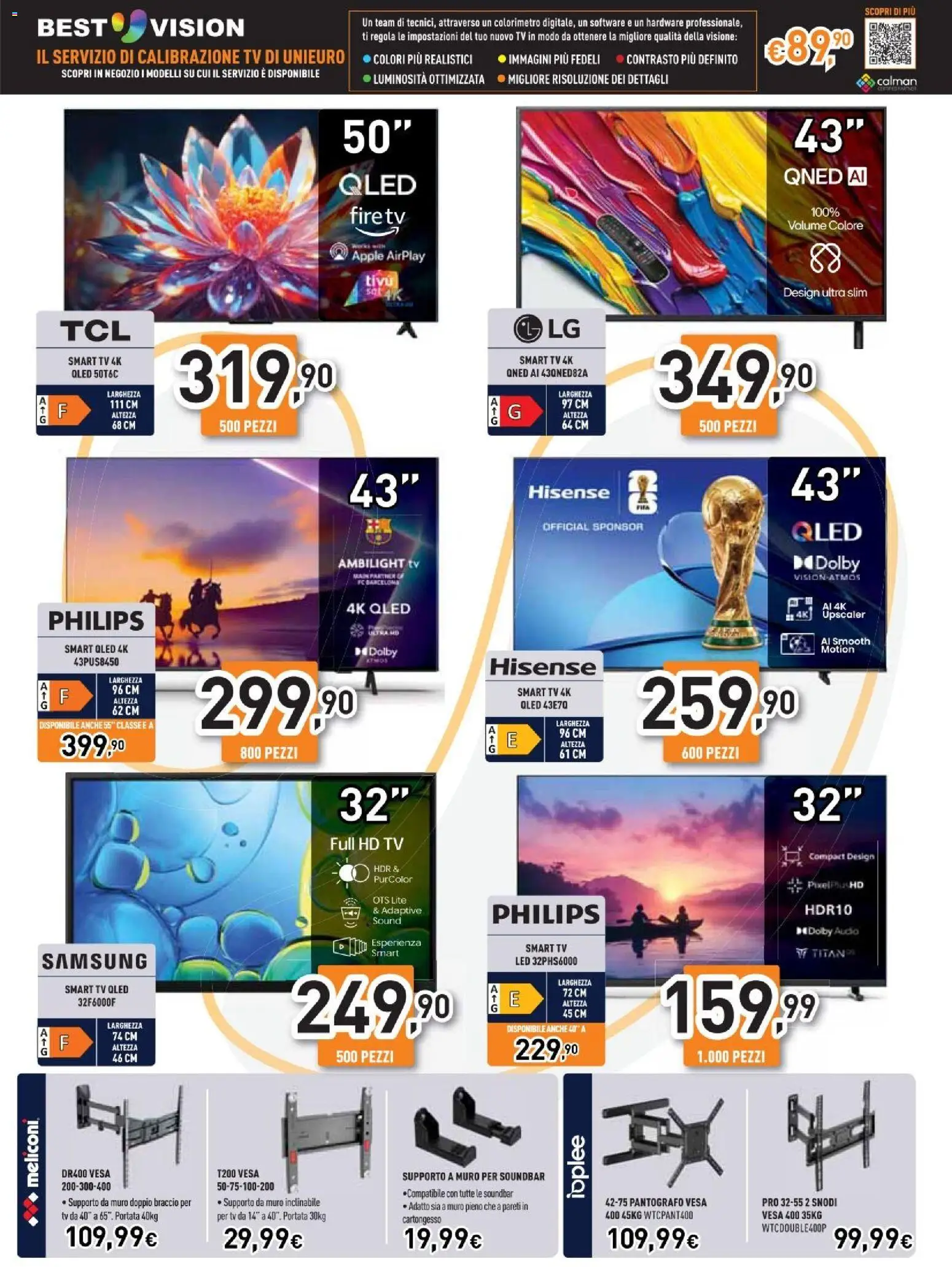 Volantino Unieuro del 26/06/2026 | Pagina: 6 | Prodotti: Soundbar, TV, Audio, Samsung