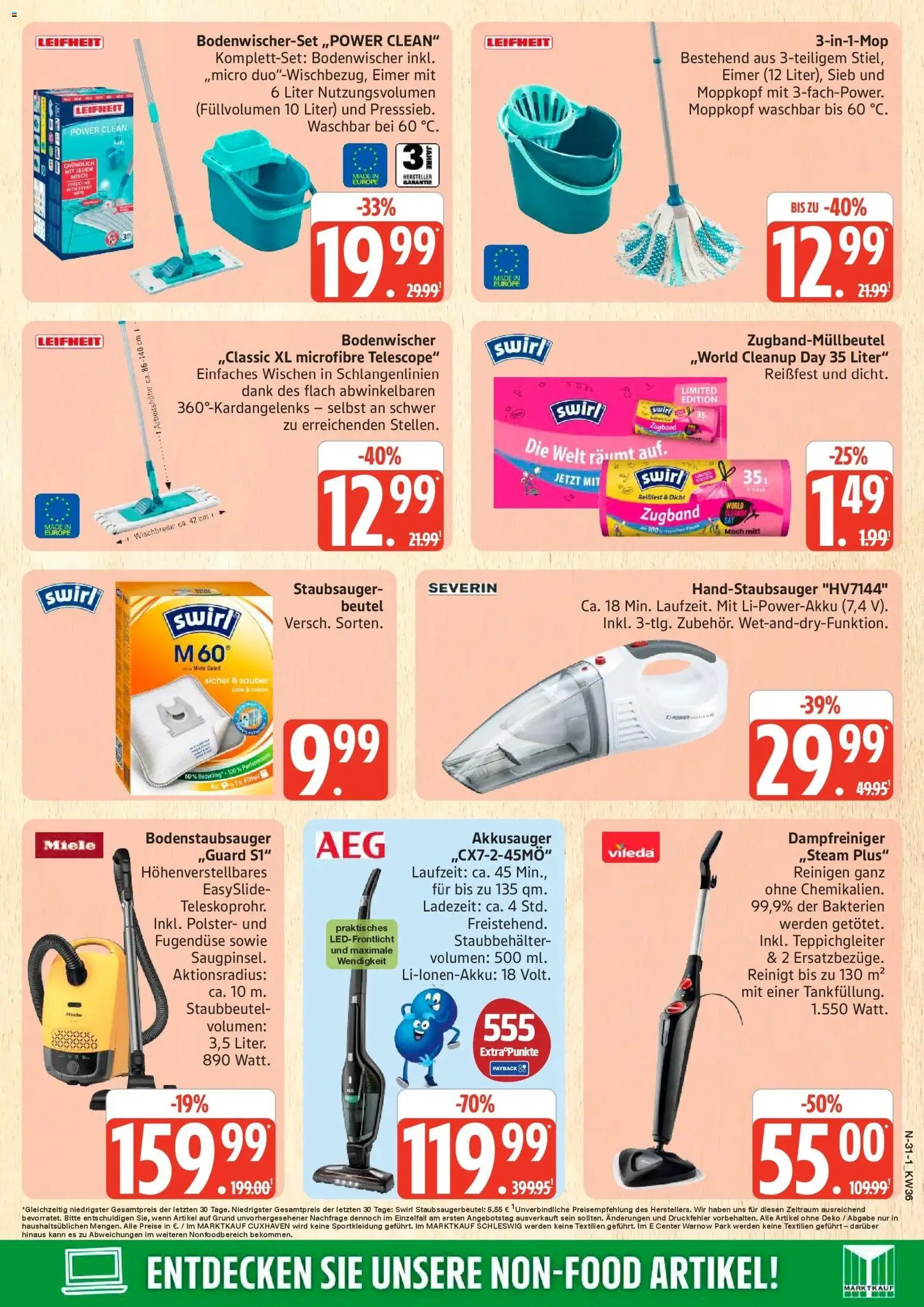 Edeka Prospekt Rostock (ab 31.08.2026) » Angebote Online | Seite: 31 | Produkte: Miele, Staubsauger