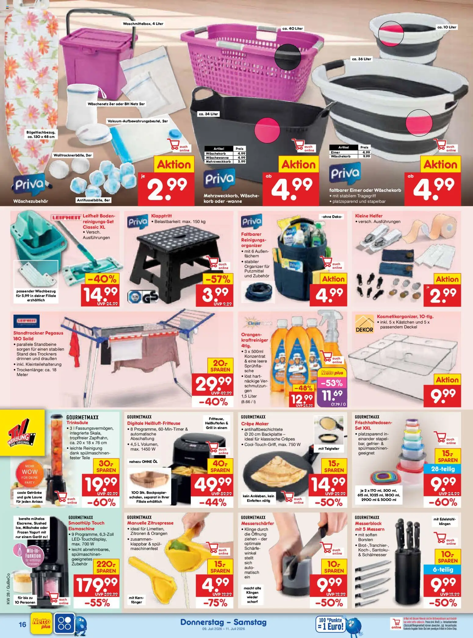 Netto Marken-Discount Prospekt – gültig ab 06.07.2026 | Seite: 24 | Produkte: Grill, Öl, Korb, Heißluftfritteuse