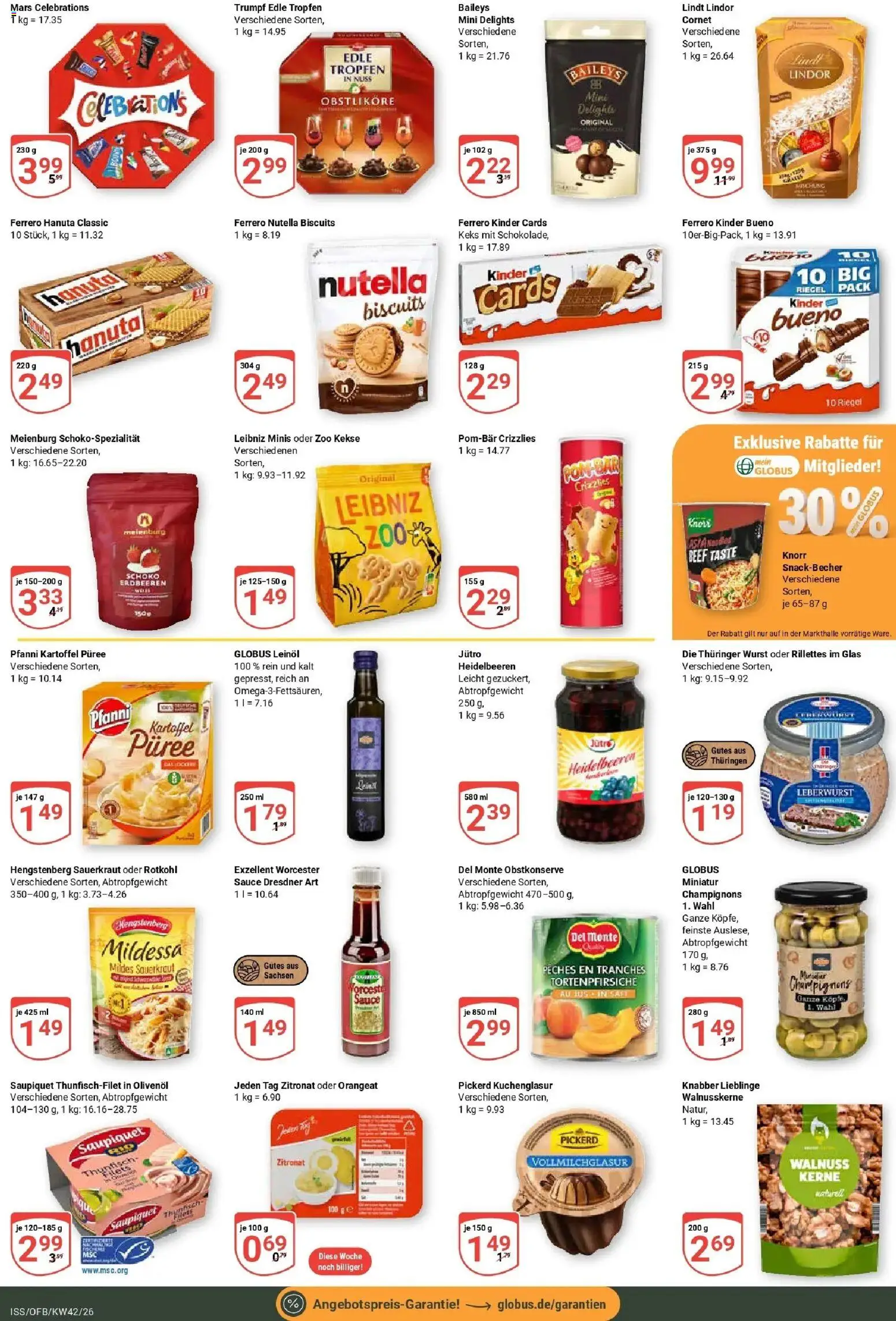 Globus Prospekt Isserstedt (ab 12.10.2026) » Angebote online | Seite: 14 | Produkte: Rotkohl, Knorr, Mars, Erdbeeren