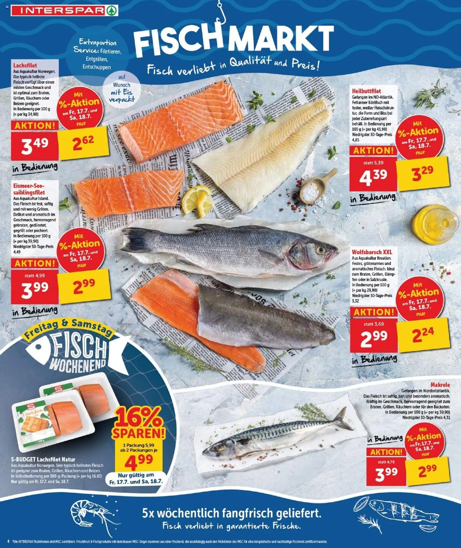 Interspar Flugblatt - Burgenland gültig ab 16.07.2026 | Seite: 5 | Produkte: Pasta, Eis, Fisch