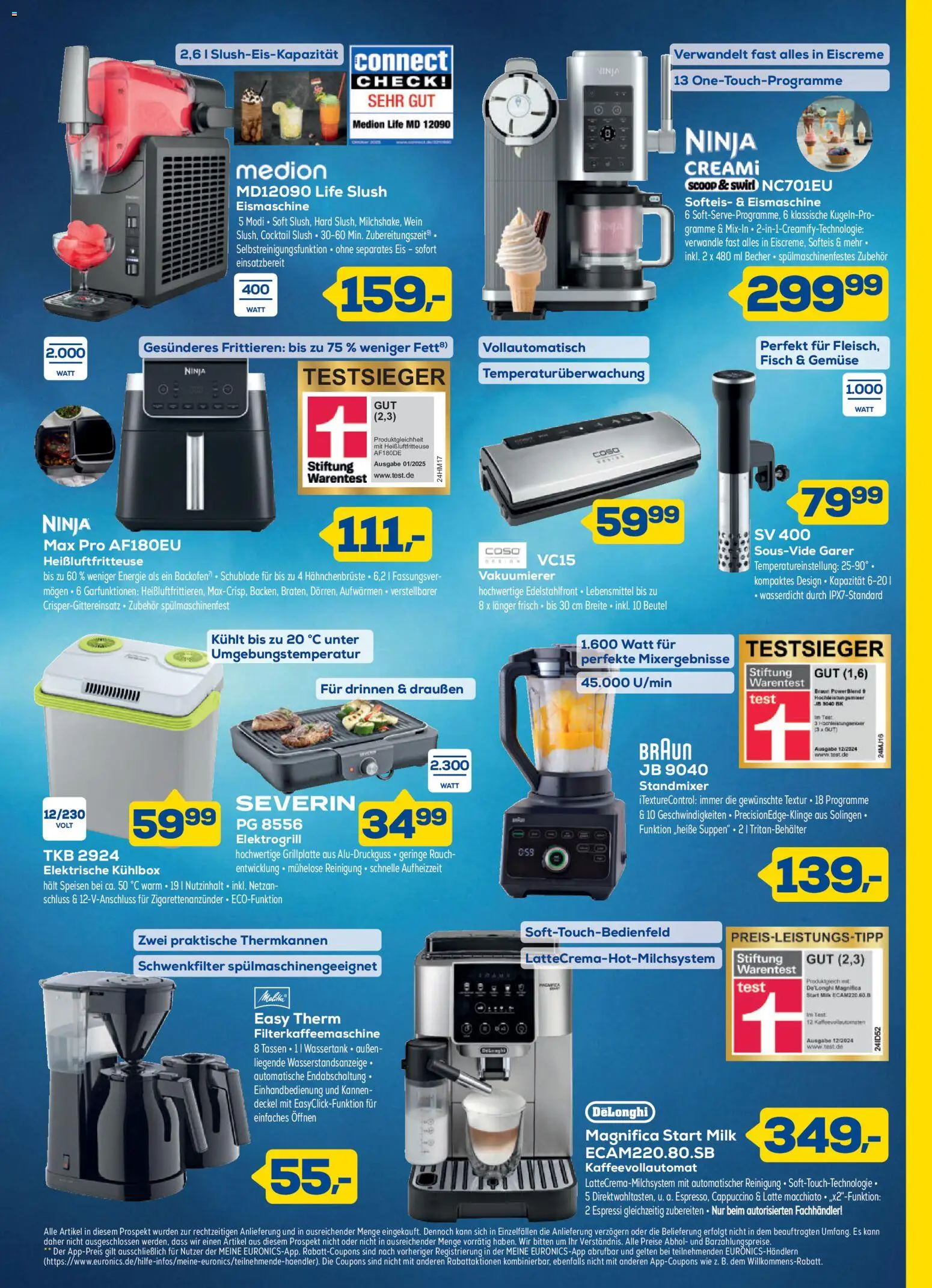 Euronics  Aktueller Prospekt – gültig ab 27.05.2026 | Seite: 7 | Produkte: Vakuumierer, Backofen, Kaffeevollautomat, Filterkaffeemaschine