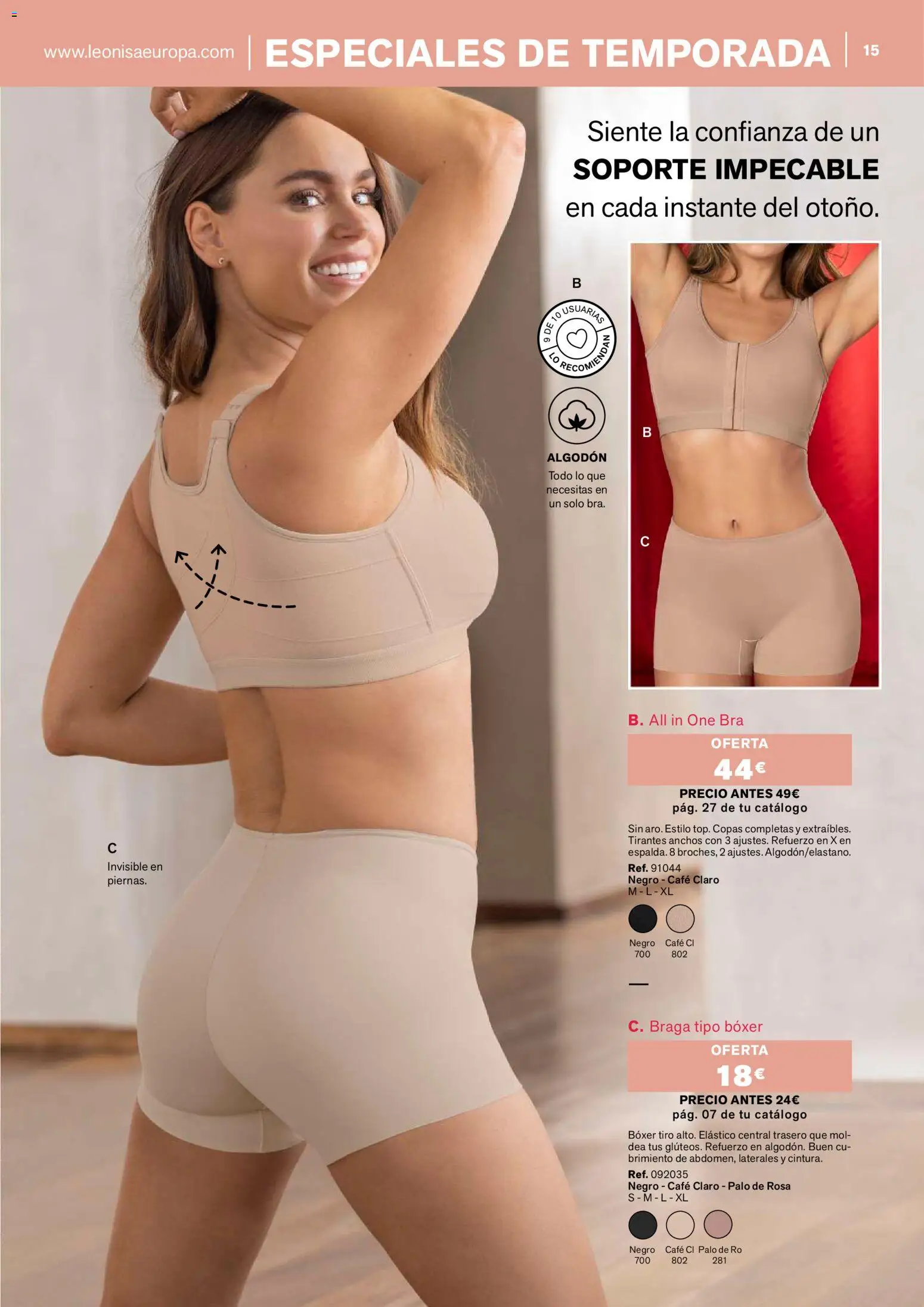 Leonisa Magazine │ válido desde el 01/10/2026 | Página: 15 | Productos: Café, Algodón, Braga