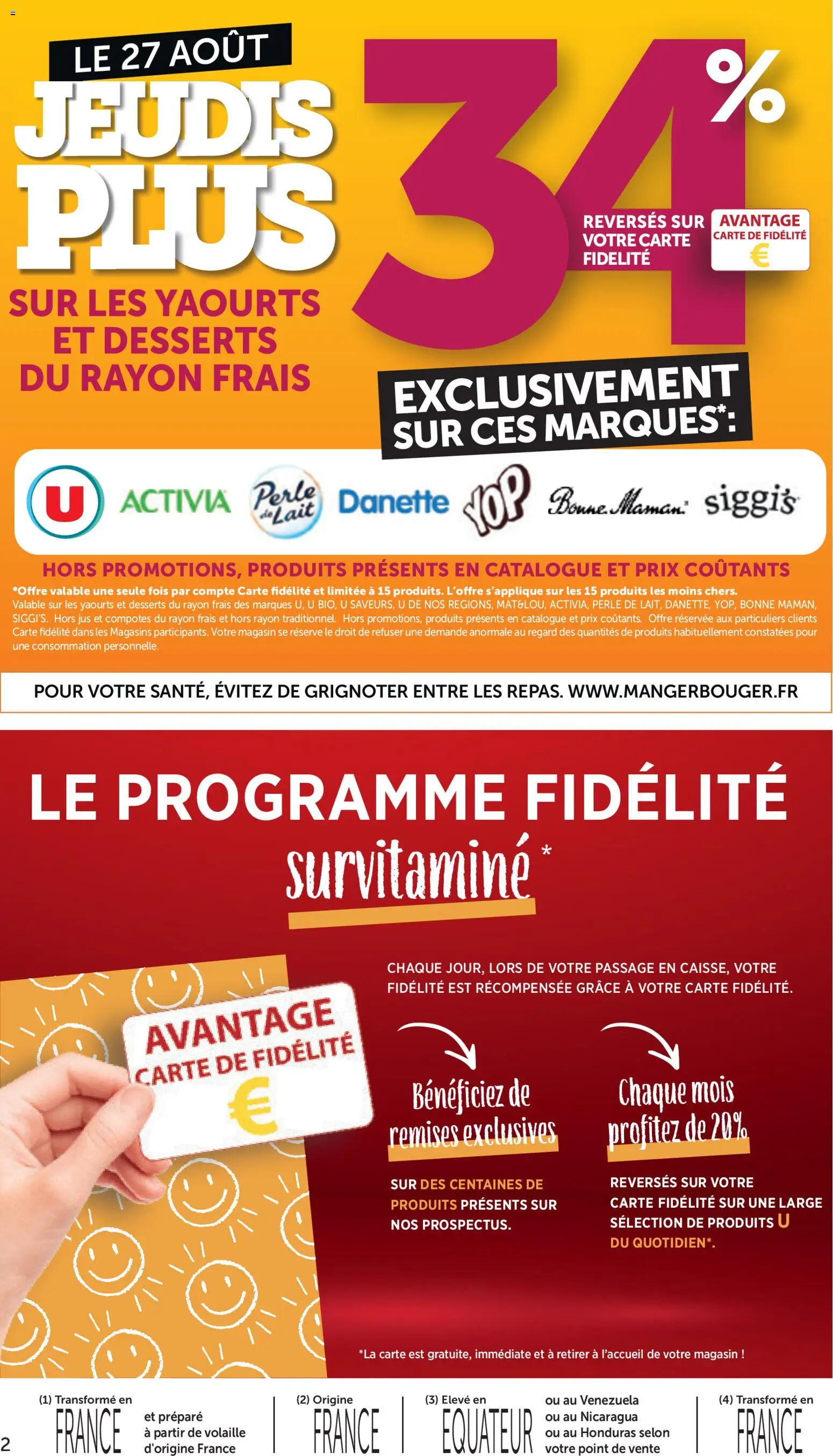 {H1} | Page: 2 | Produits: Yaourts, Lait, Jus, Bonne Maman