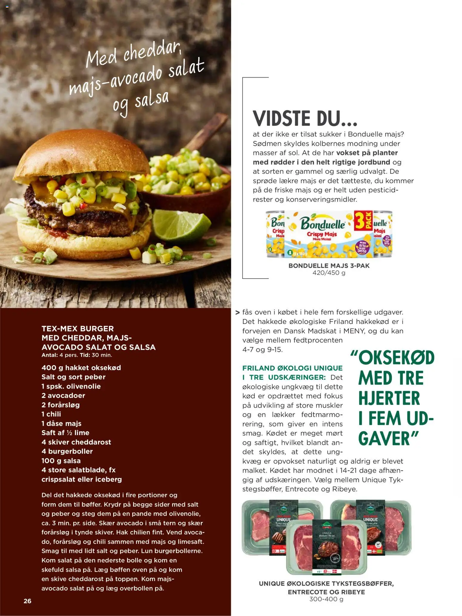 Meny tilbudsavis – gyldig fra 01.02.2026 | Side: 26 | Produkter: Salat, Forårsløg, Avocado, Salsa