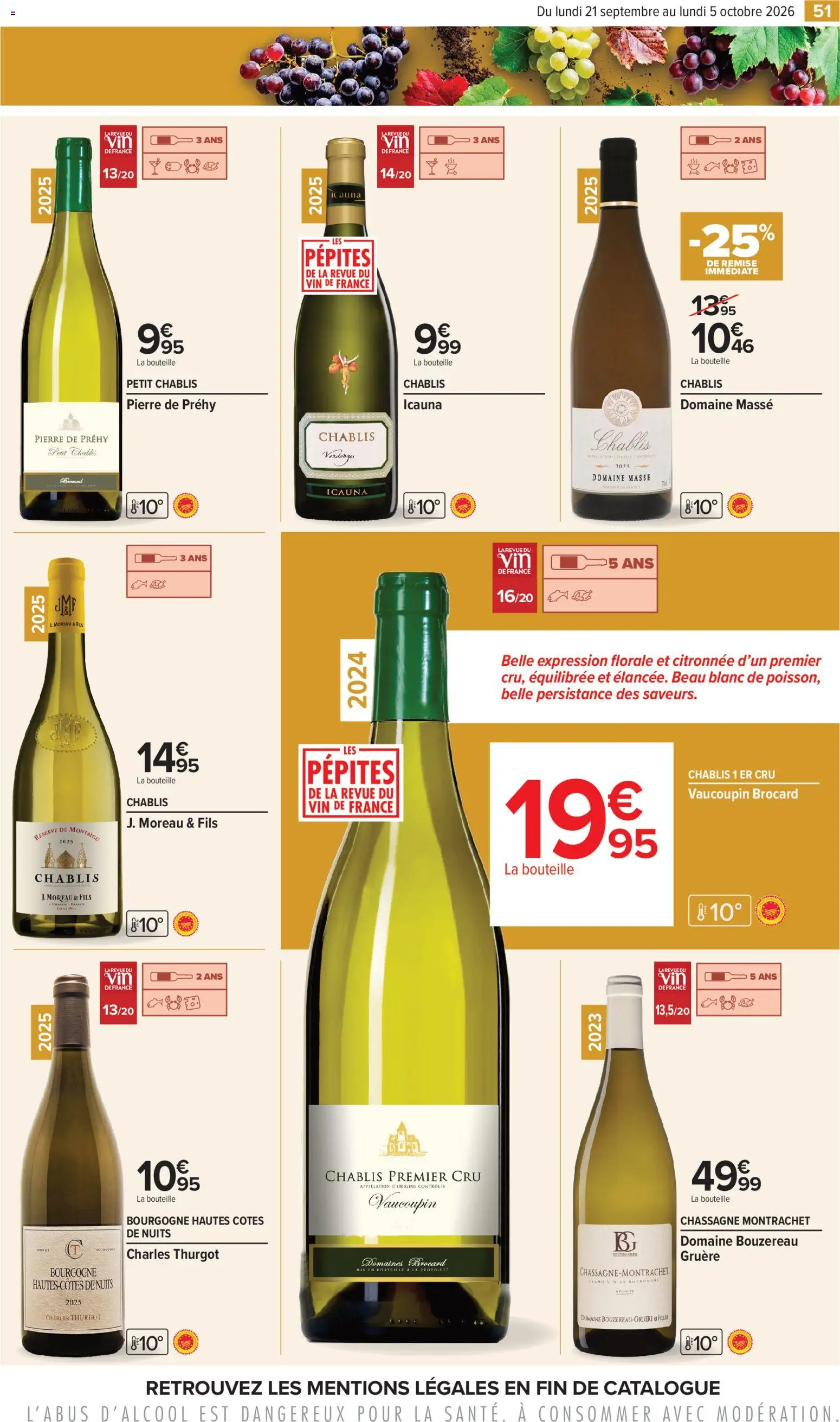 {H1} | Page: 51 | Produits: Bourgogne, Chablis, Masse, Vin