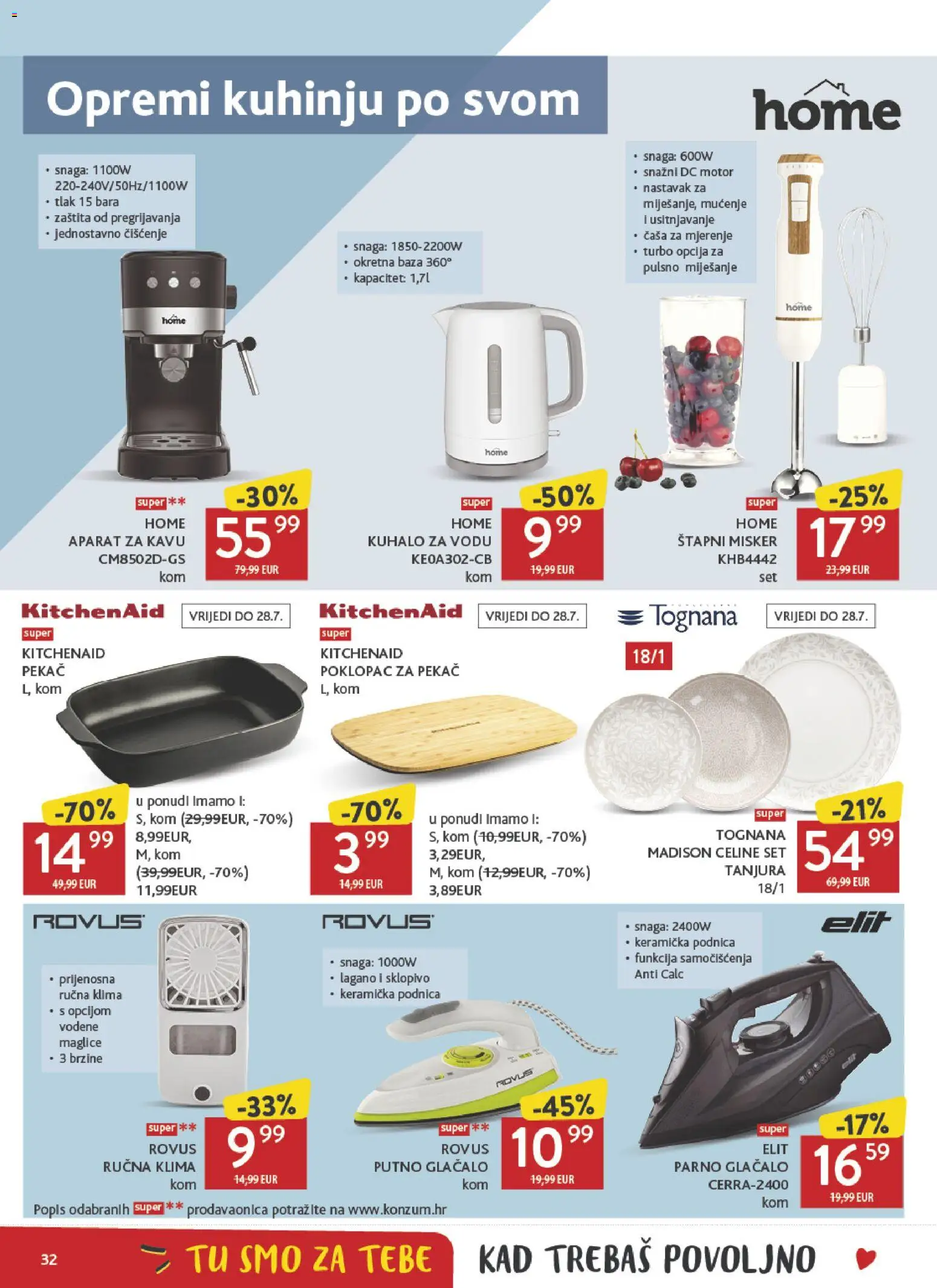 Konzum HR akciós ujság - amely érvényes a következő dátumtól: 2026.07.15. | Oldal: 32