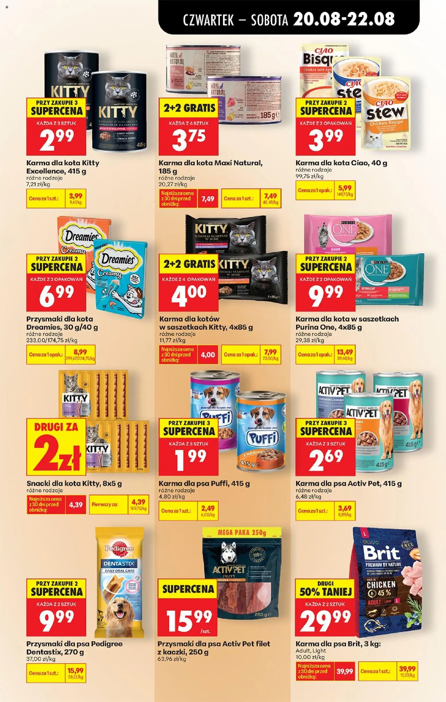 Biedronka Polsko leták - Codziennie niskie ceny od 20.08.2026 | Strana: 83 | Produkty: Purina, Pedigree, Filet