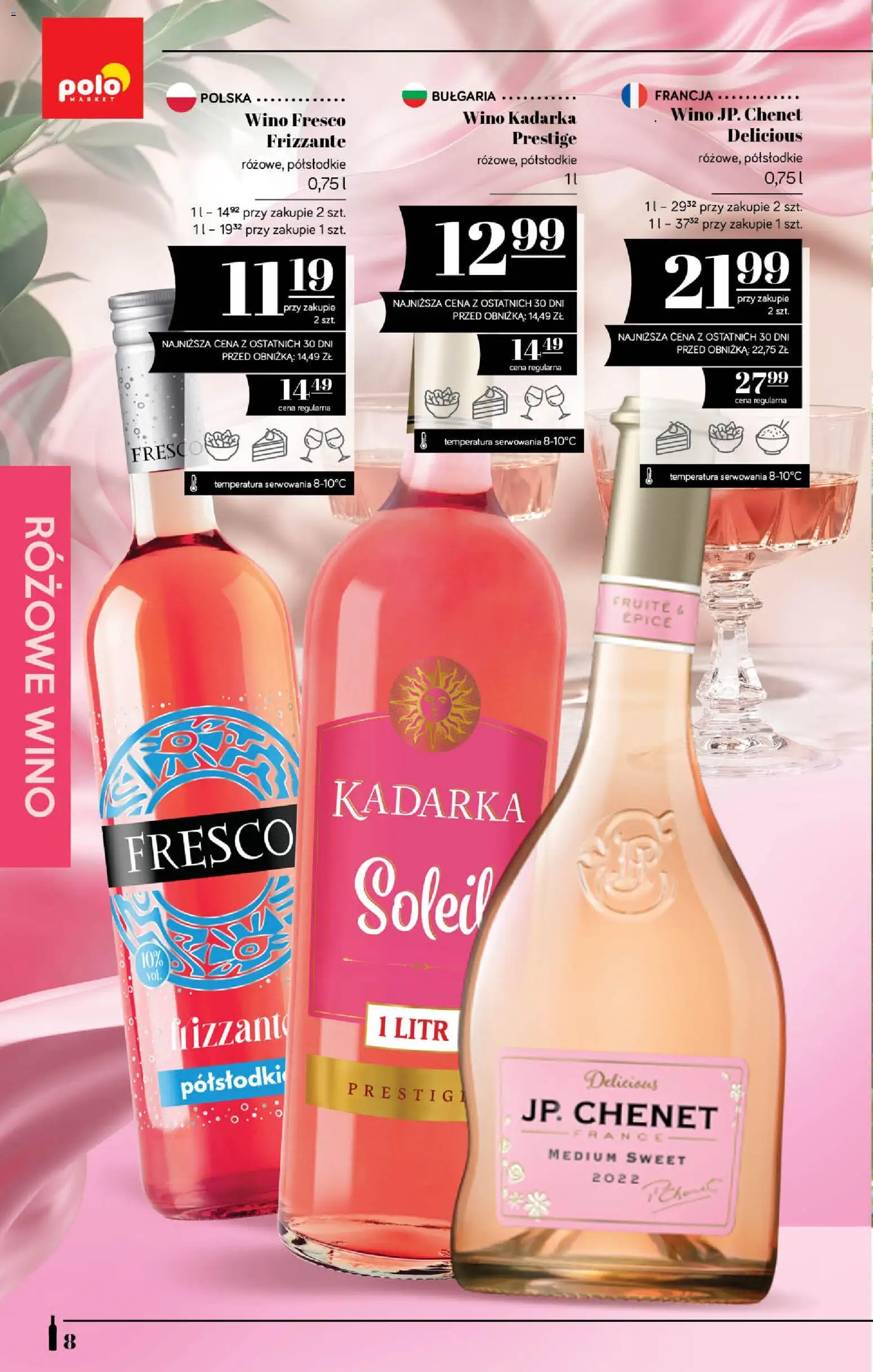 POLOmarket katalog - Alkoholi od 10.09.2026 | Strona: 8 | Produkty: Kadarka wino, Wino Kadarka, Wino fresco, Fresco