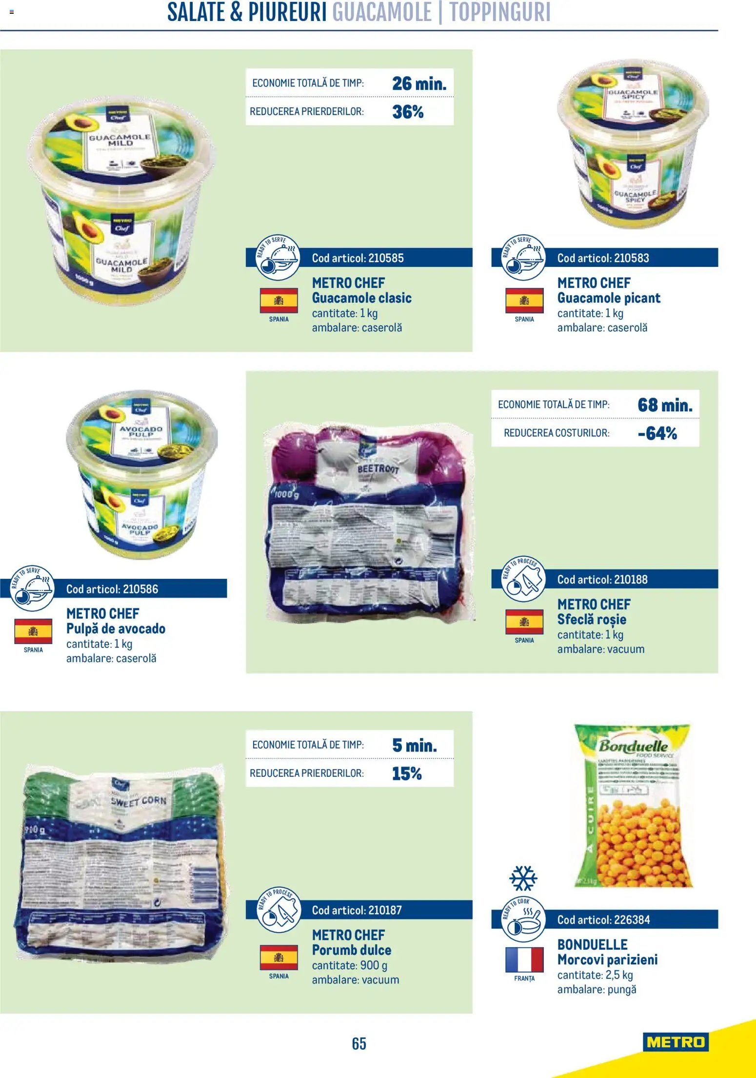 Noul catalog Metro – valabil de la 21.04.2026 | Pagină: 65 | Produse: Pungă, Caserola, Morcovi, Porumb