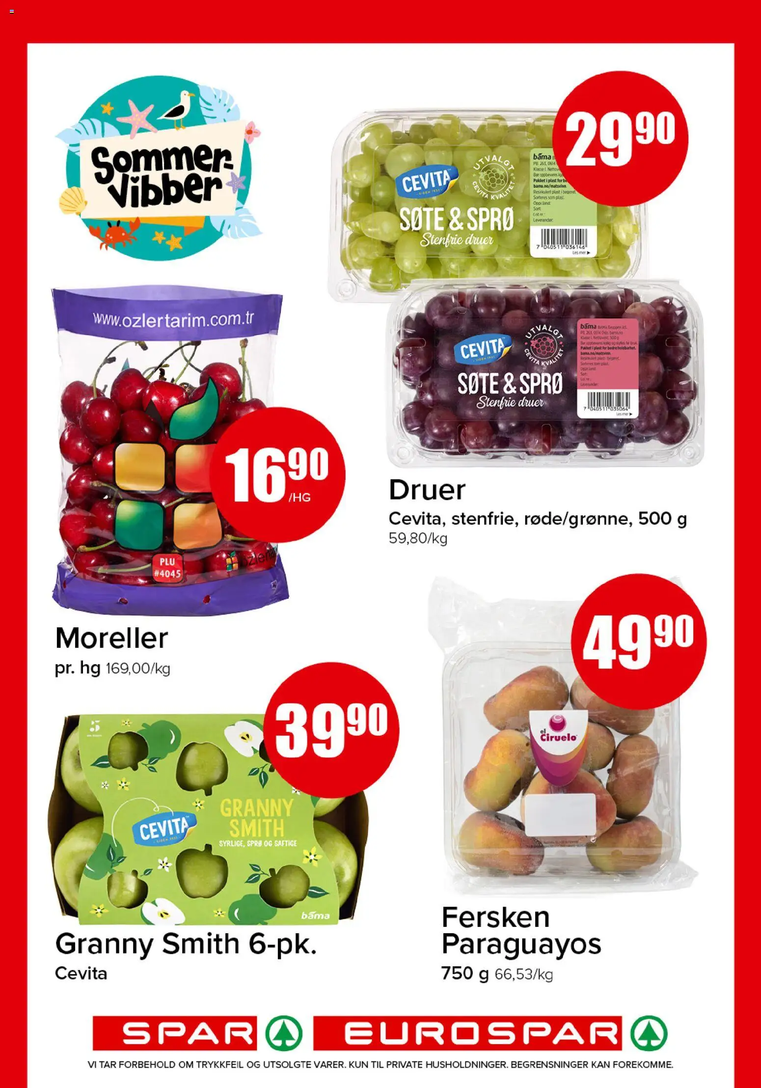 {H1} | Side: 2 | Produkter: Moreller, Fersken, Druer