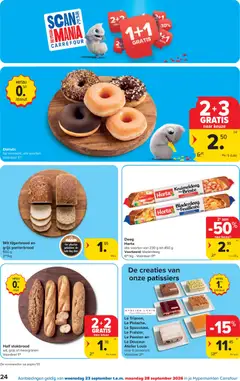Half stokbrood, wit, grijs of meergranen - Voorbeeld van een folder van Carrefour, geldig van 23/09/2026 | Pagina: 24