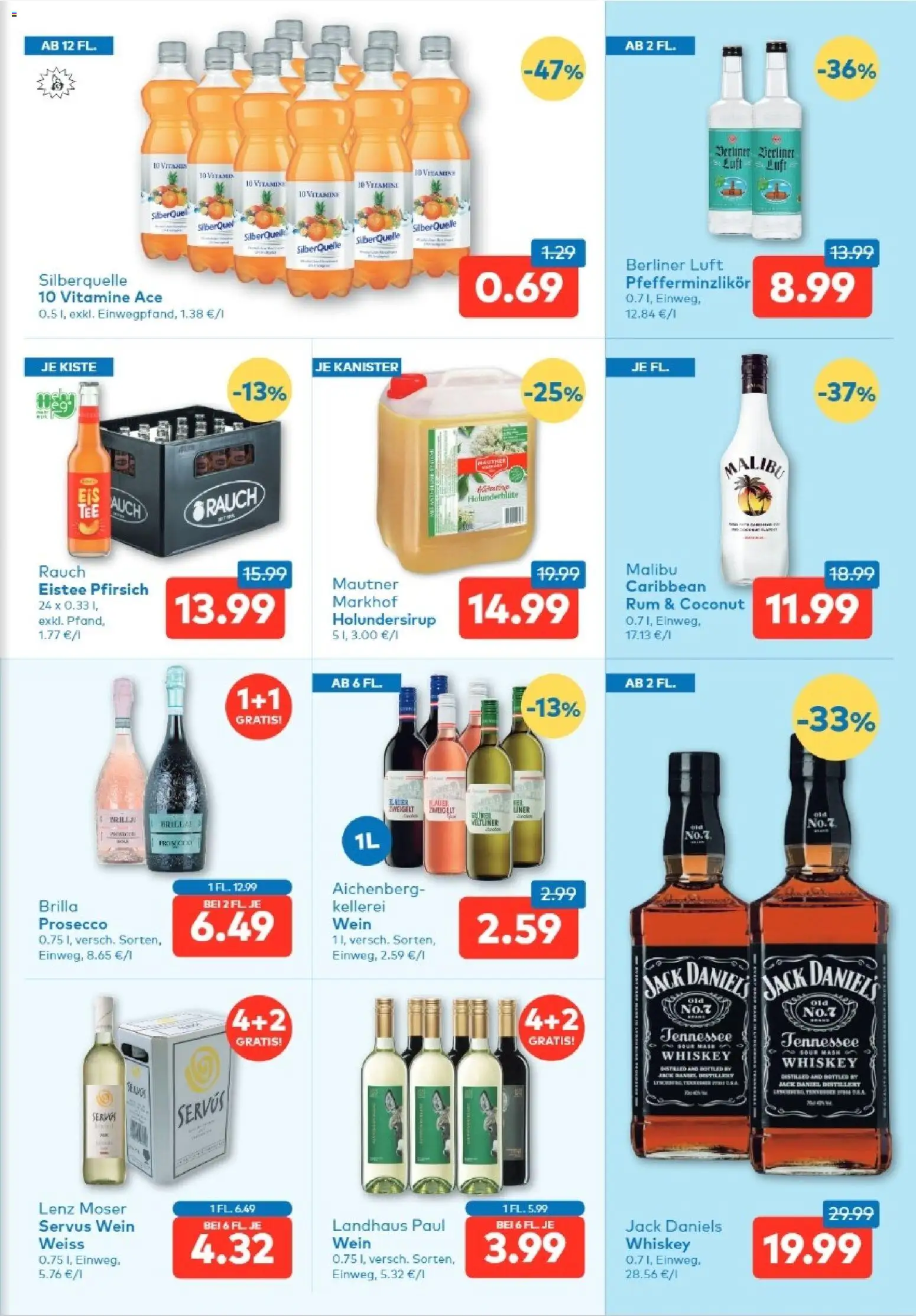 T&G Salzburg gültig ab 03.06.2026 | Seite: 7 | Produkte: Whiskey, Pfirsich, Wein