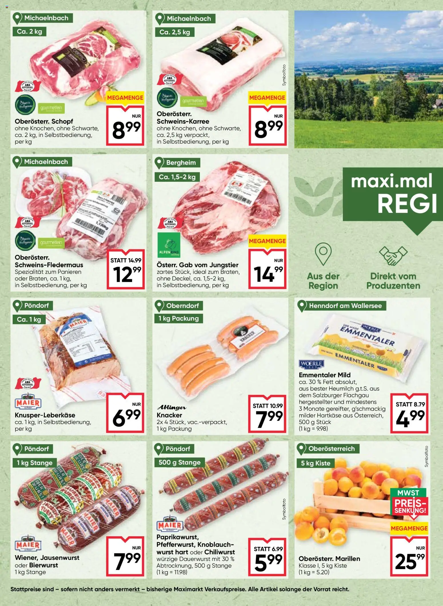 Maximarkt Flugblatt gültig ab 16.07.2026 | Seite: 4 | Produkte: Wurst, Knoblauch