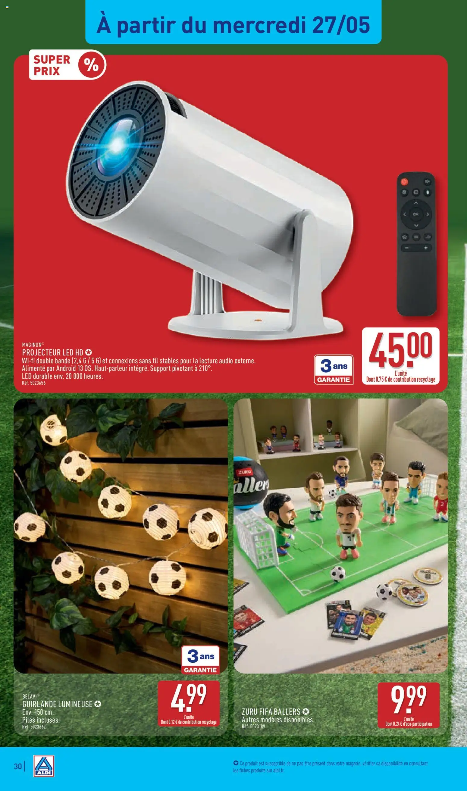{H1} | Page: 32 | Produits: Audio, Guirlande lumineuse, Projecteur, Piles