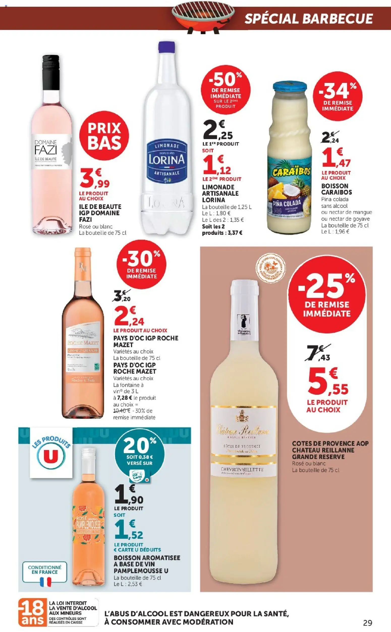{H1} | Page: 29 | Produits: Goyave, Base, Limonade, Vin