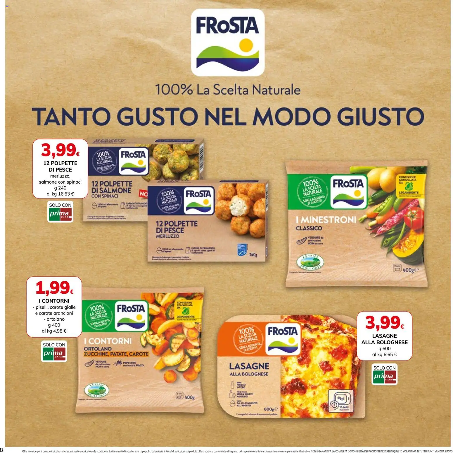 Volantino Basko del 15/09/2026 | Pagina: 8 | Prodotti: Pesce, Merluzzo, Spinaci, Polpette