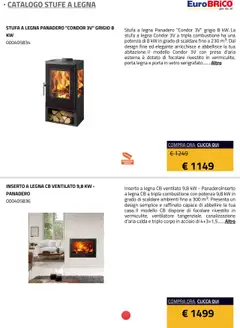 Anteprima del volantino Eurobrico Stufe a Legna catalogo valido a partire dal 23.07.2025 | Pagina: 14 | Prodotti: Ventilatore, Stufa a legna, Stufa, Presa