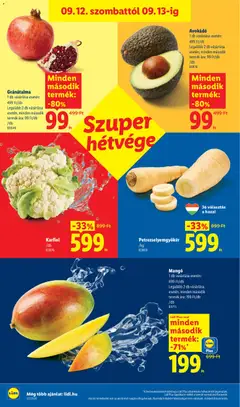 Avokádó, Avokádó - amely érvényes a következő dátumtól: 2026.09.10. | Oldal: 44 | Termékek: Karfiol, Gránátalma, Avokádó, Mangó