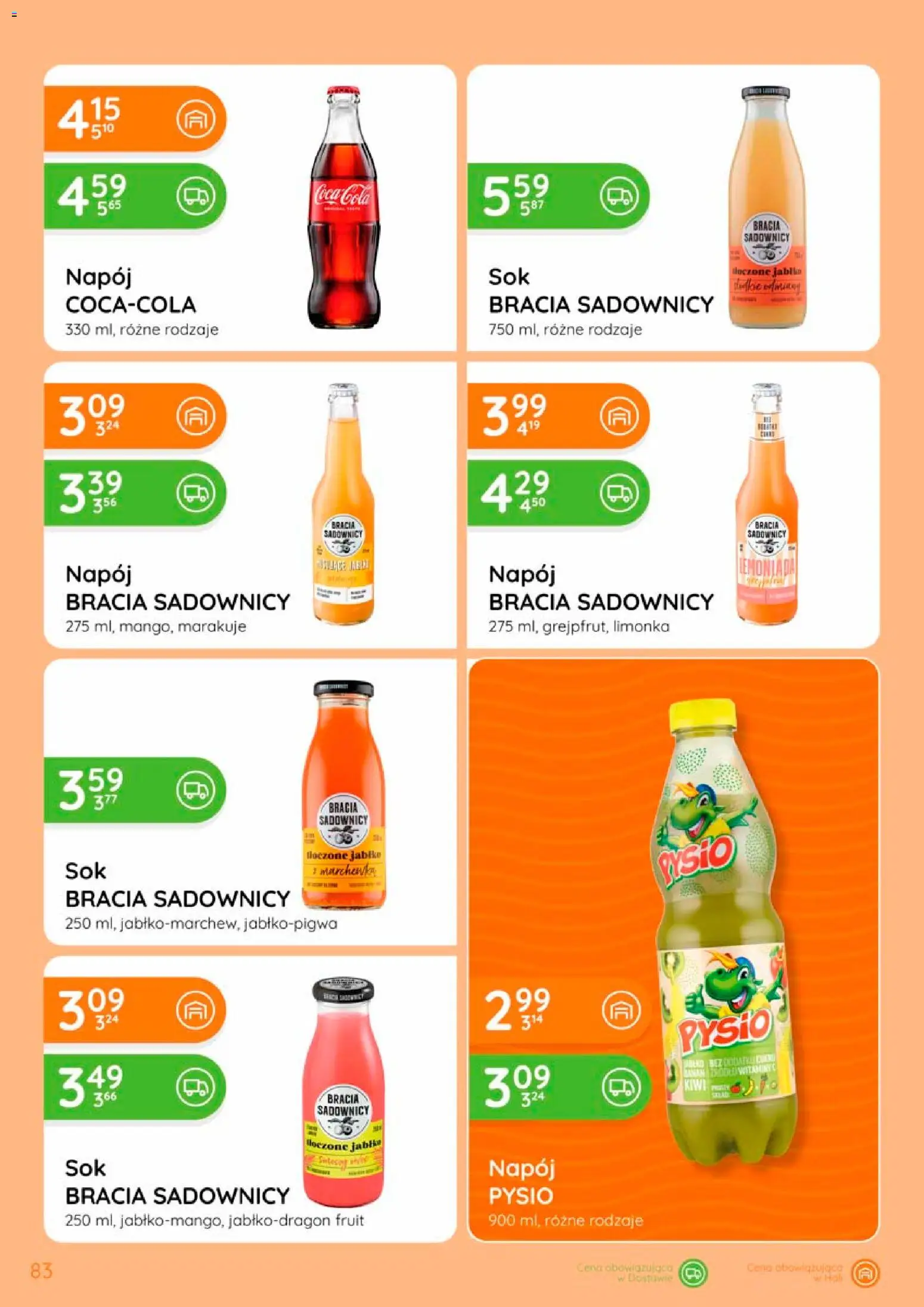 Eurocash gazetka od 17.09.2026 | Strona: 83 | Produkty: Limonka, Coca cola, Kiwi, Marchewka
