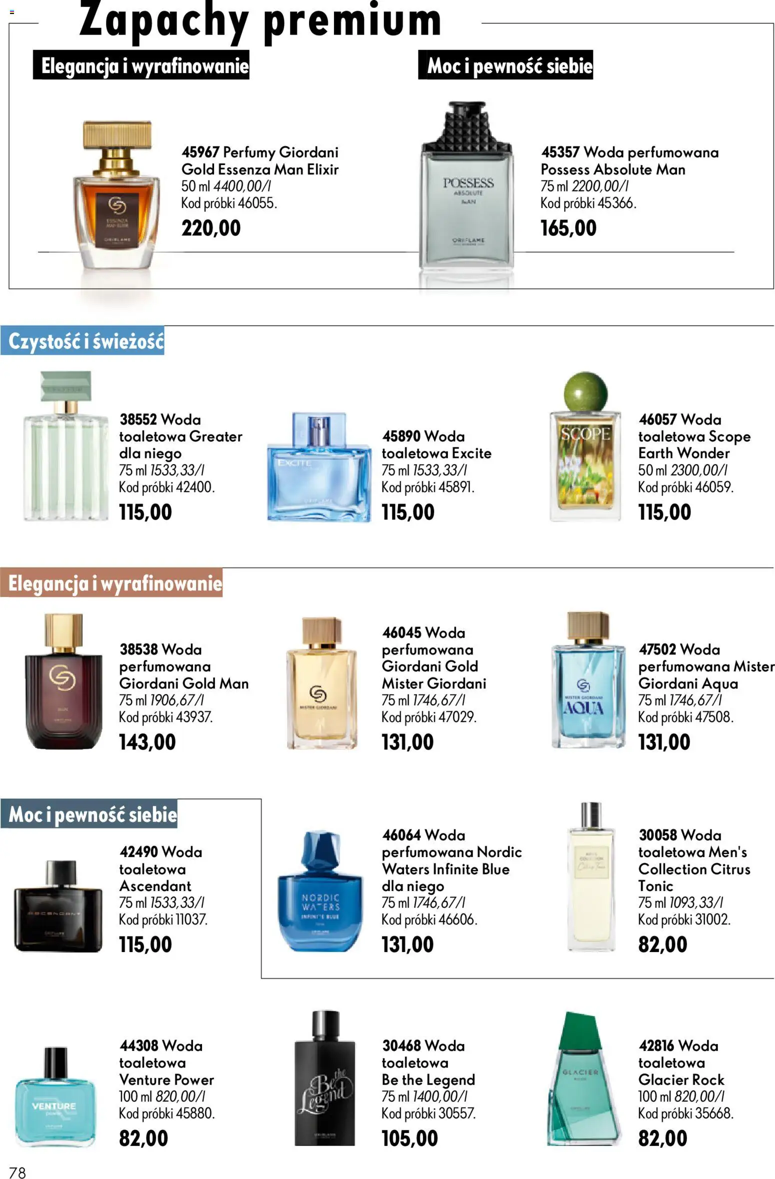 Oriflame Katalog 10 2026 od 08.07.2026 | Strona: 78 | Produkty: Perfumy, Woda toaletowa, Woda