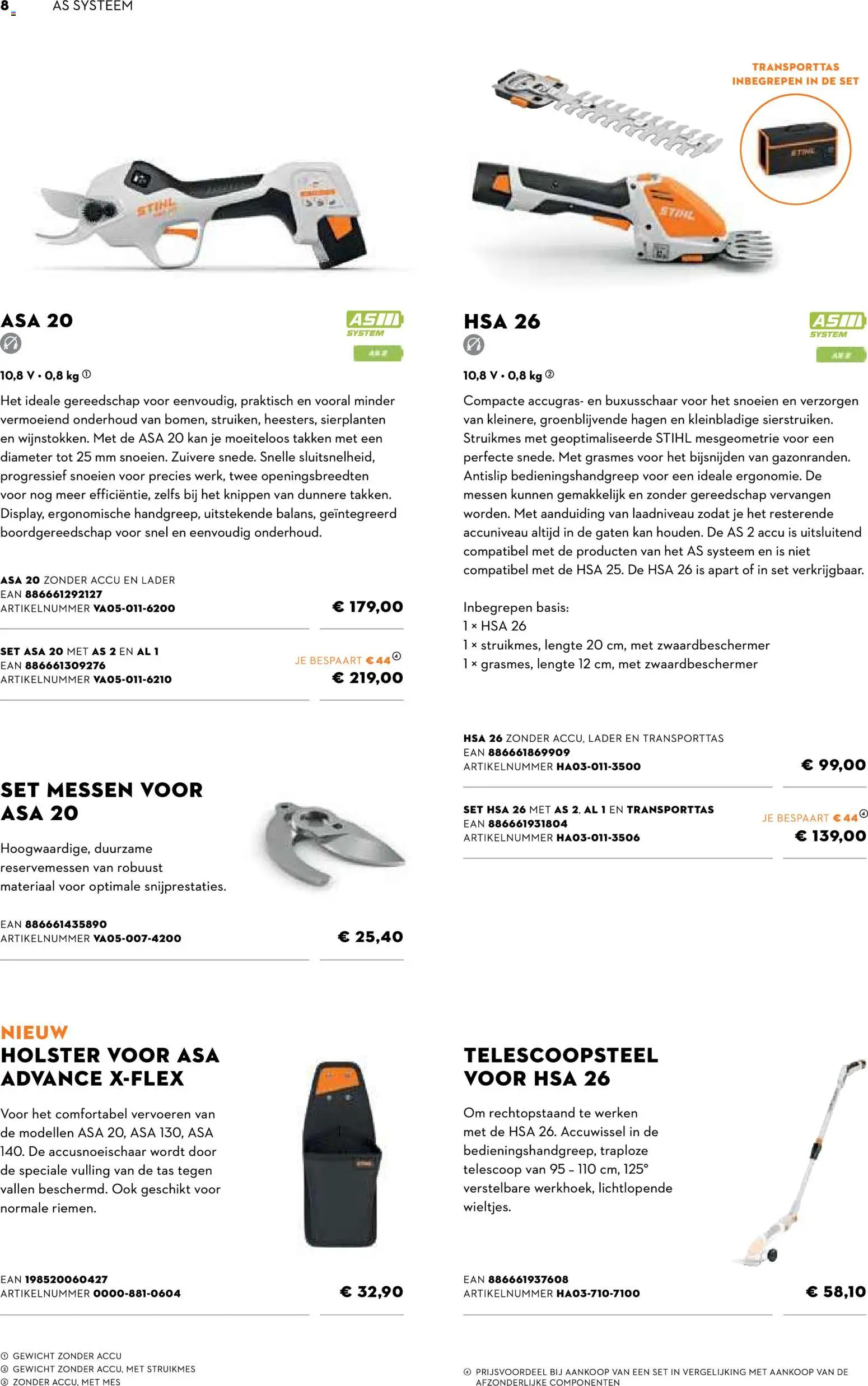 {H1} | Pagina: 8 | Producten: Tas, Gewicht, Kan