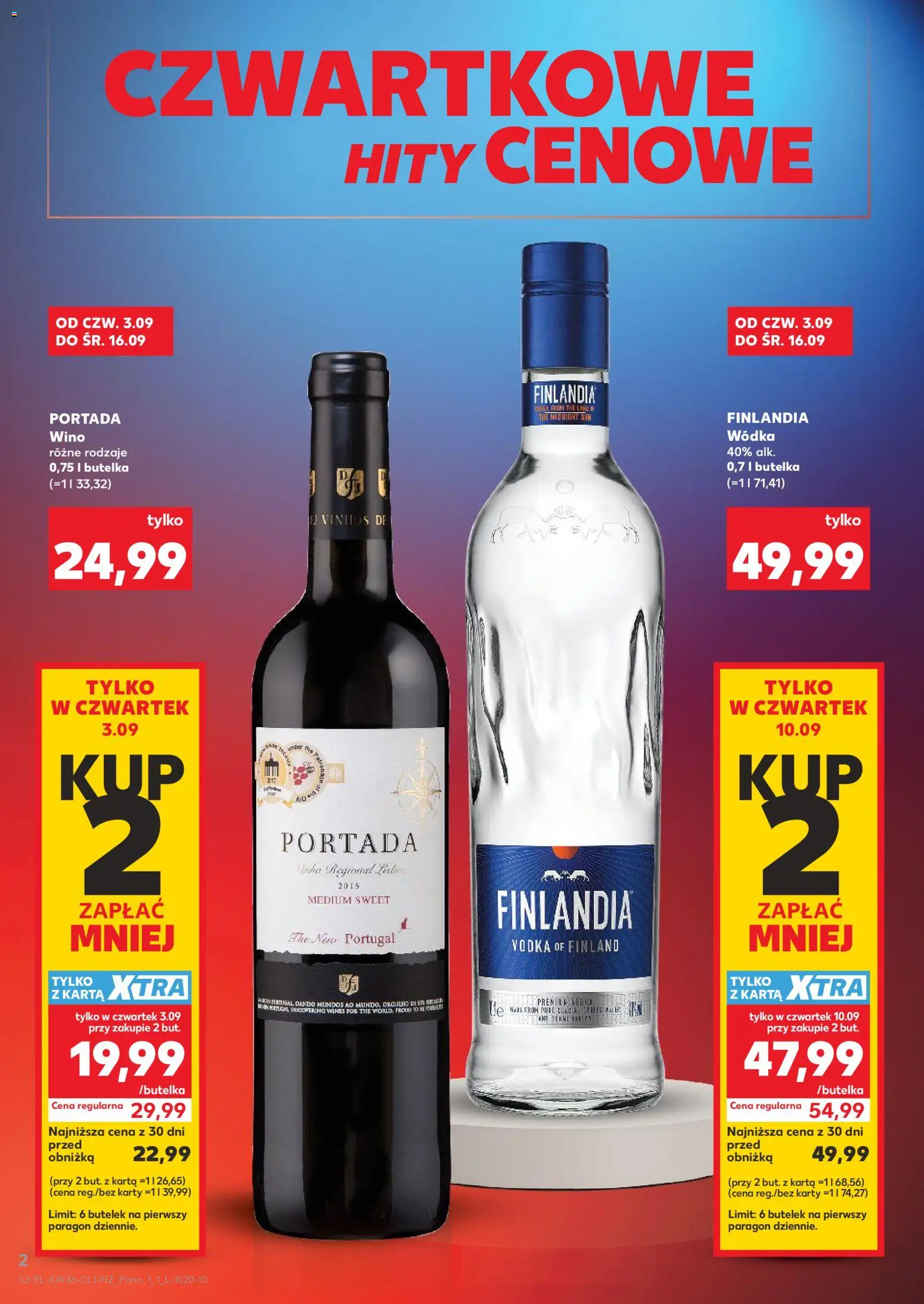 Kaufland Polsko leták - Barek od 03.09.2026 | Strana: 2 | Produkty: Vodka, Karty
