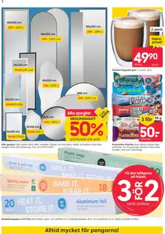 Rusta erbjudanden - Förhandsvisning av reklamblad från butik Rusta aktuell från 24/08/2026 | Sida: 6 | Produkter: Galler, Bakplåtspapper, Proteinbar, Glass